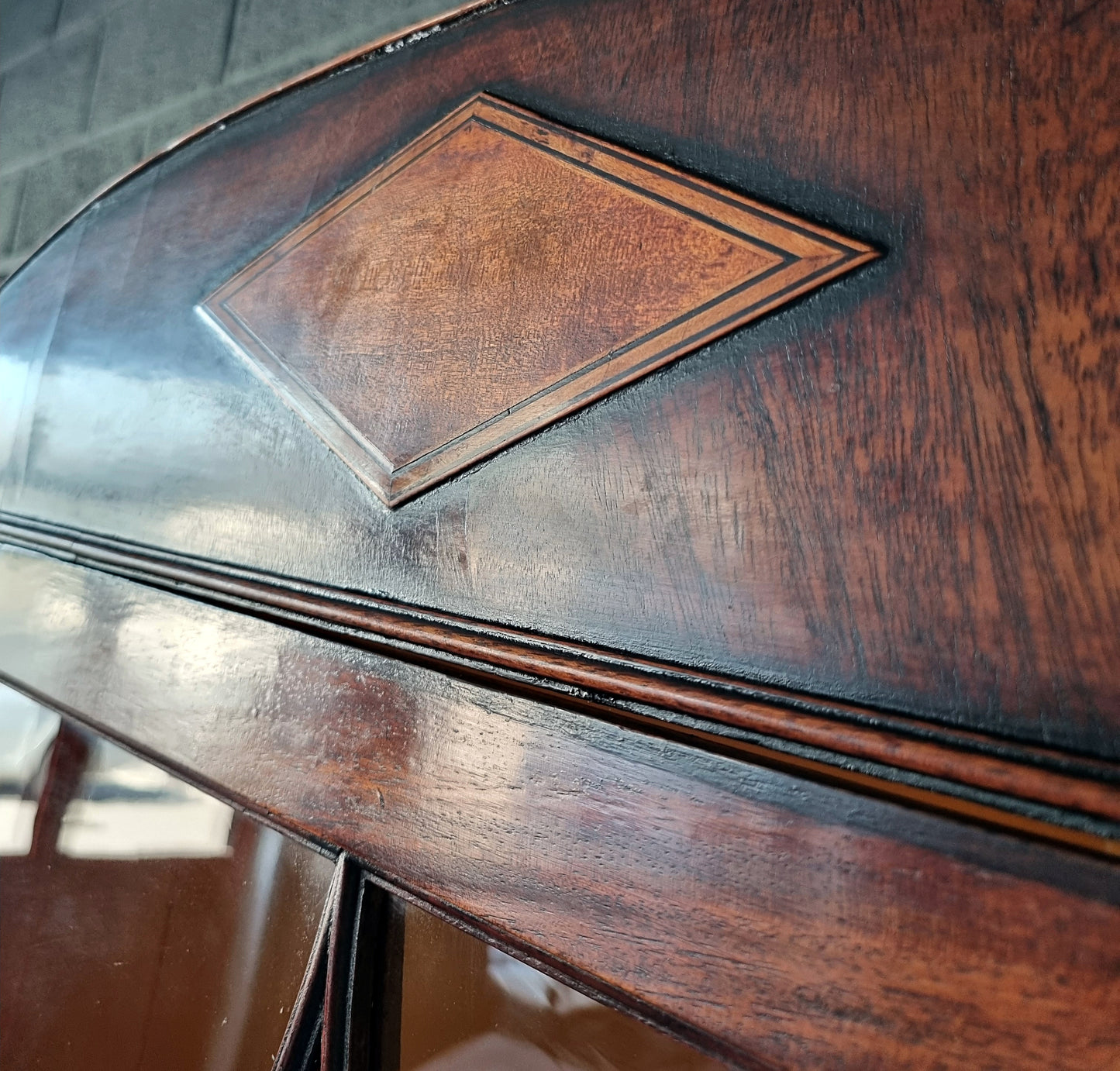 George IV Mahogany Corner Display Cabinet 19th Century