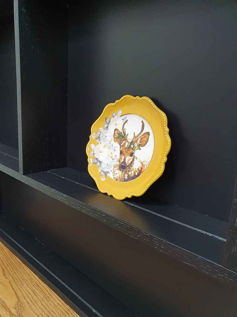 Black Farmhouse Dresser Display Cabinet
