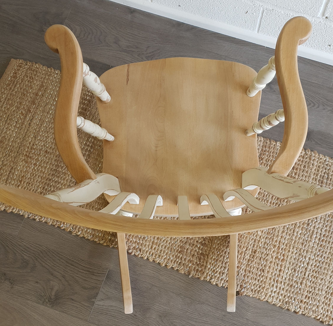 Oak Shabby Chic Rocking Chair - LRBinteriors