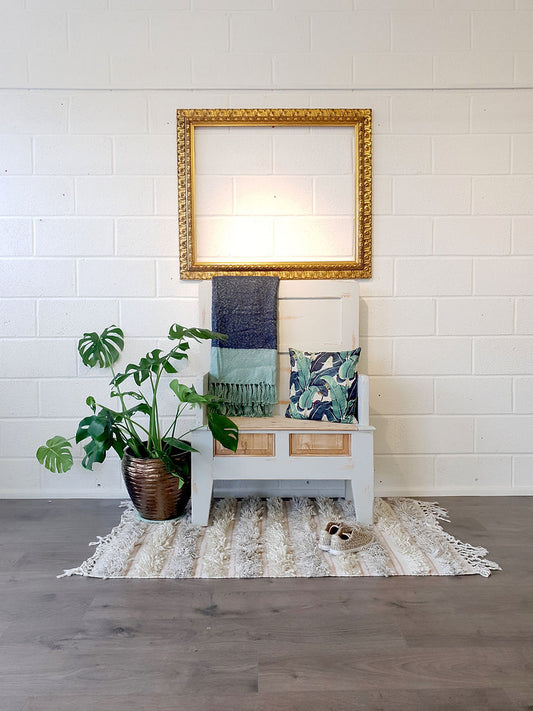 Antique Monks Bench Shabby Chic - LRBinteriors