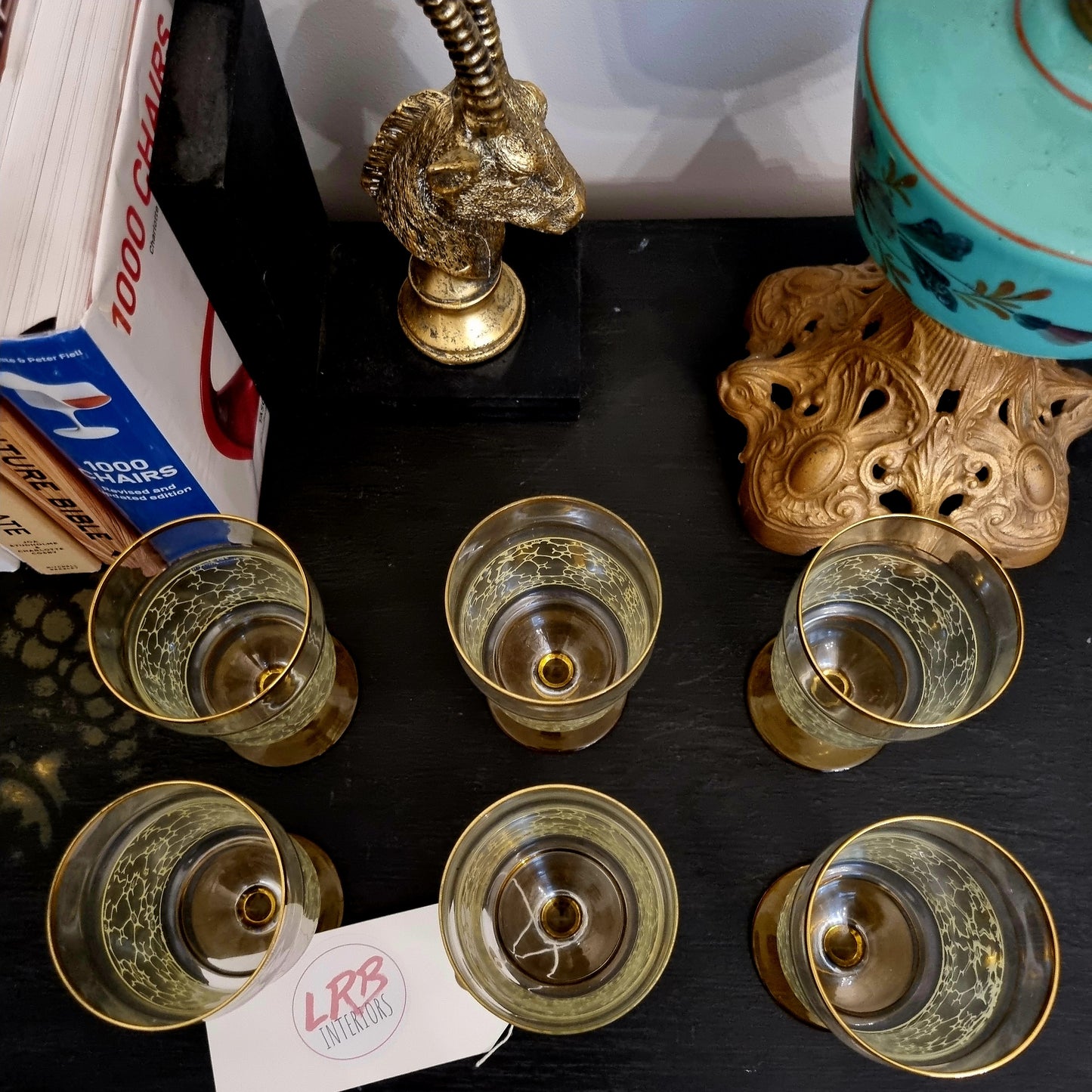 Vintage Bohemian Drinking Glass Set
