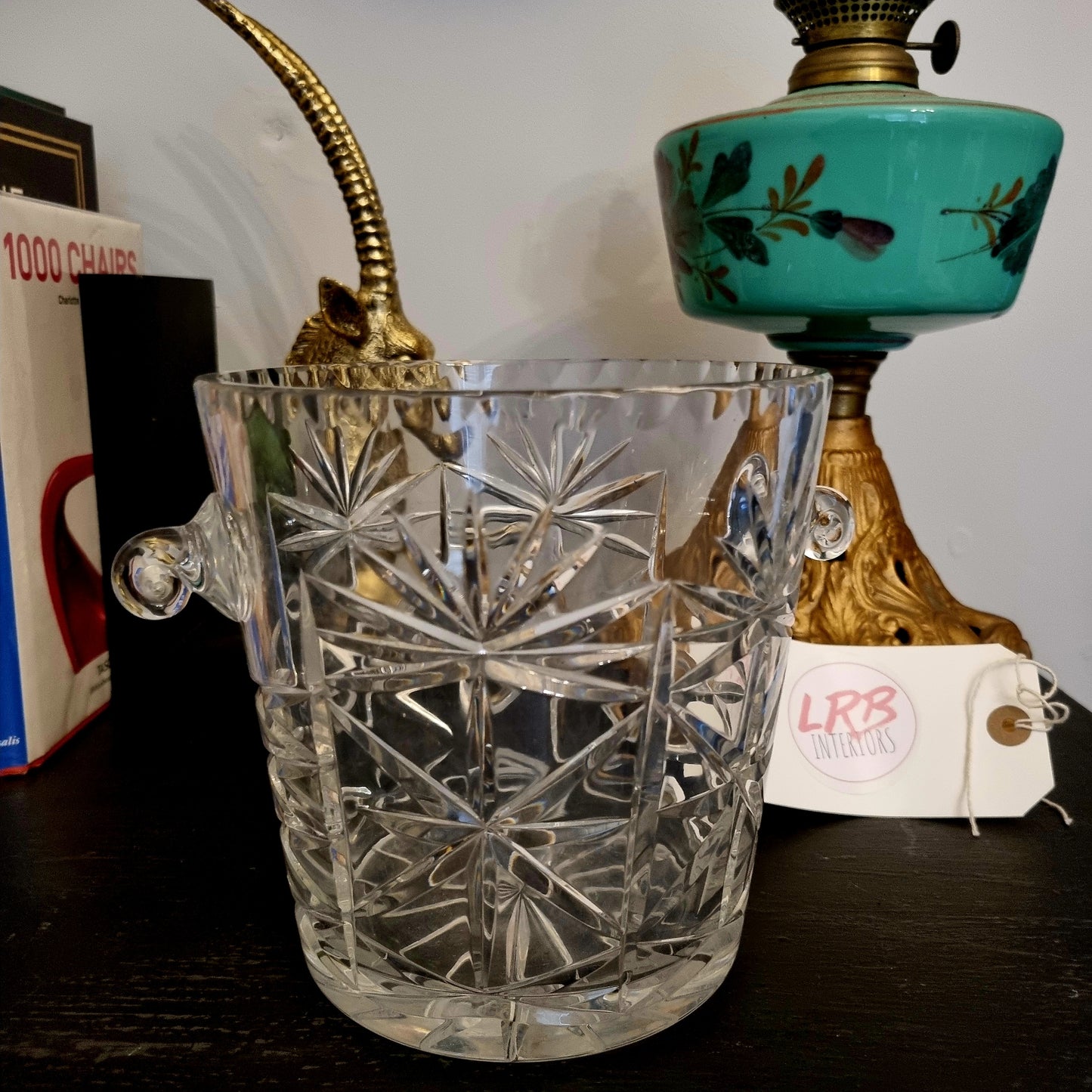 Crystal Cut Glass Champagne Bucket Wine Cooler - LRBinteriors
