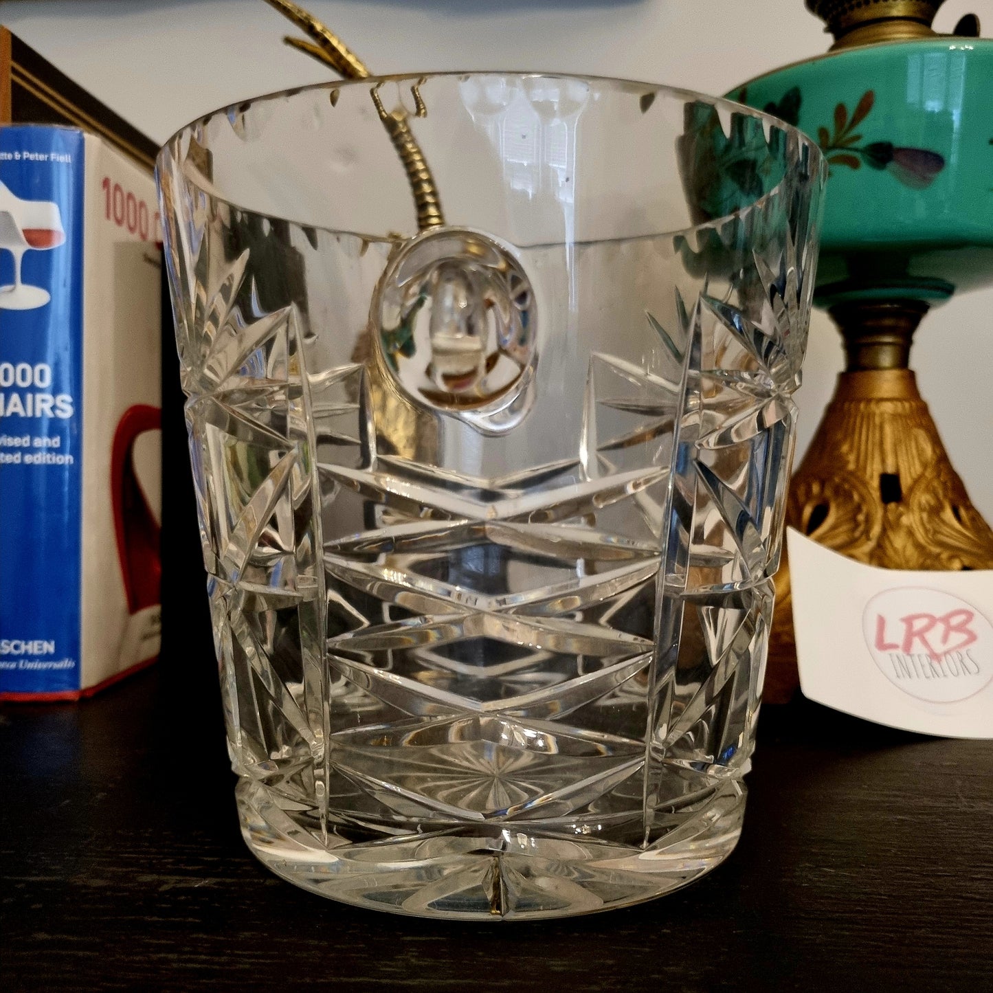 Crystal Cut Glass Champagne Bucket Wine Cooler - LRBinteriors