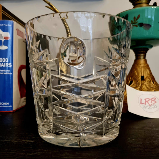 Crystal Cut Glass Champagne Bucket Wine Cooler - LRBinteriors