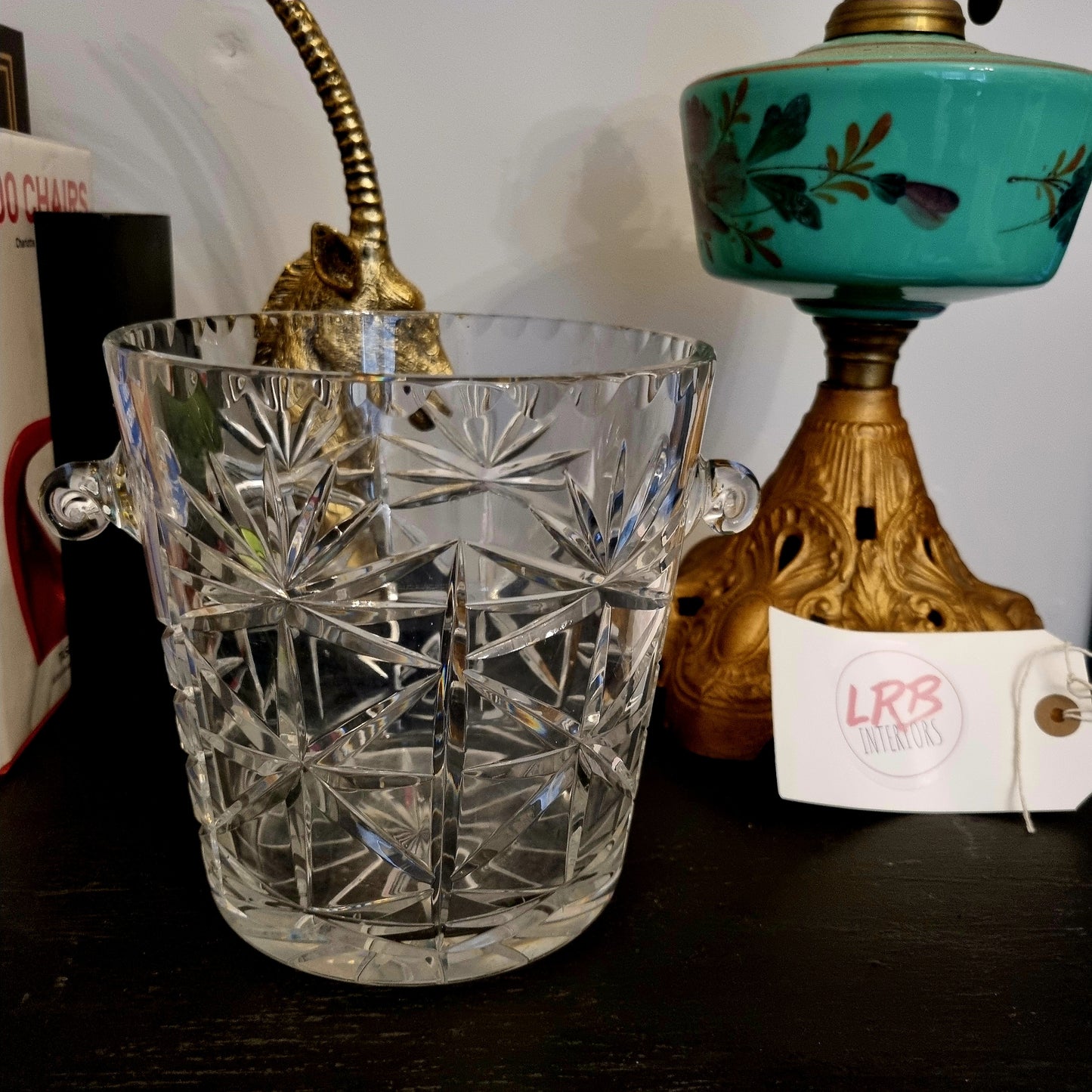 Crystal Cut Glass Champagne Bucket Wine Cooler - LRBinteriors
