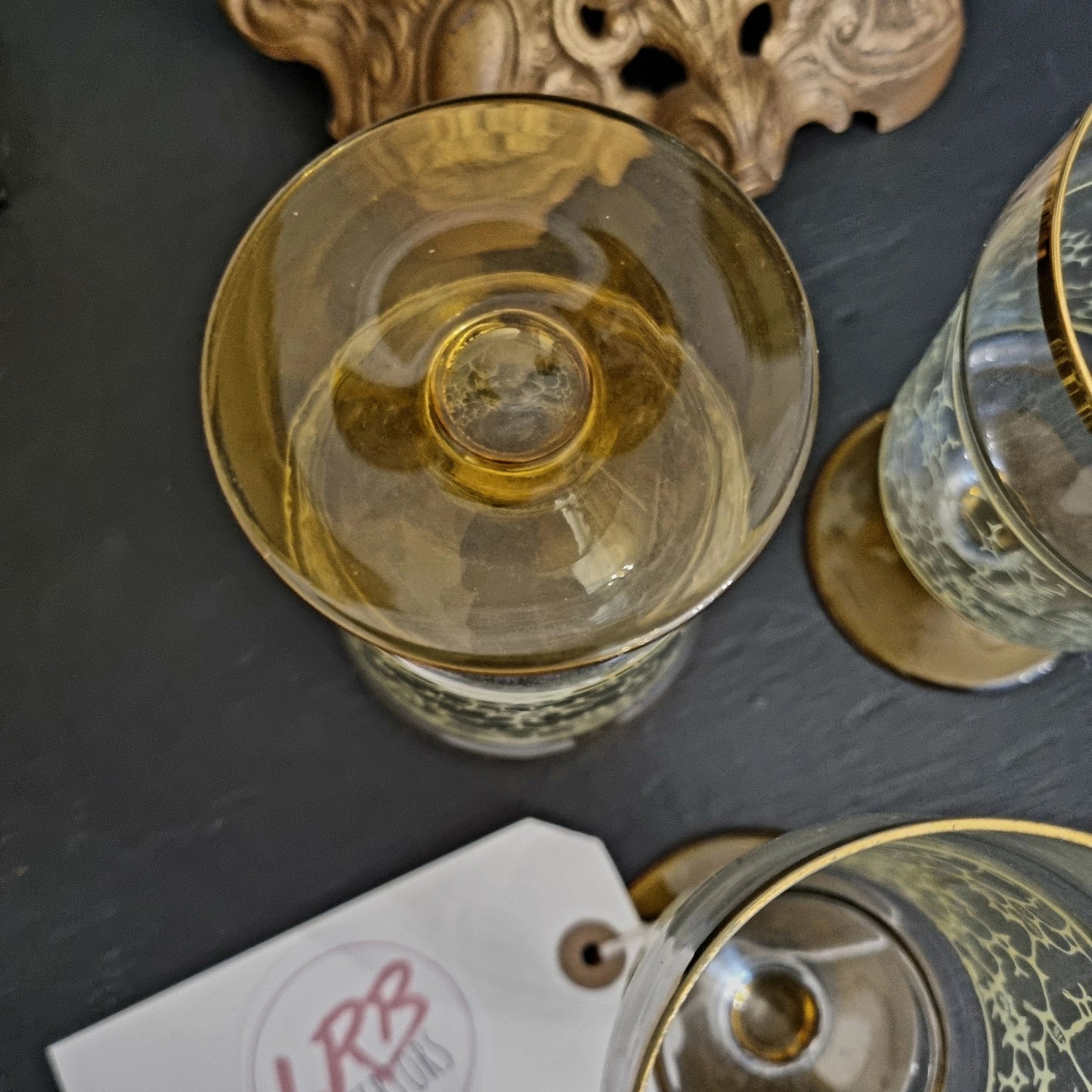 Vintage Bohemian Drinking Glass Set