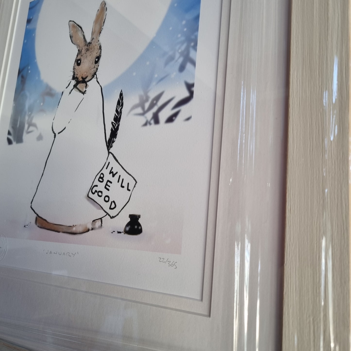 Harry Bunce - The Happy Year - January Artist Print Signed Numbered Framed - LRBinteriors