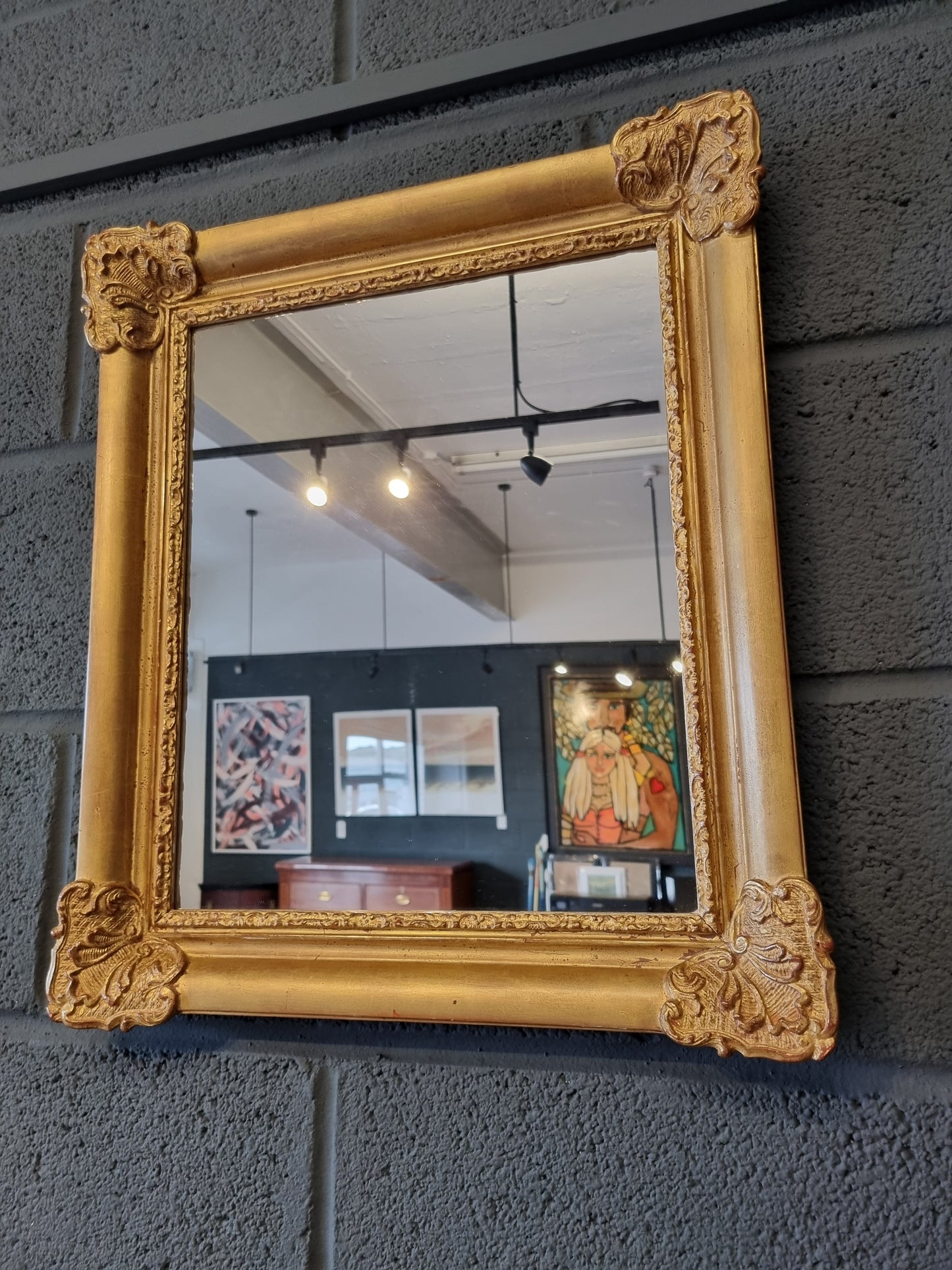 Gold Ornate French Framed Antique Mirror 18th-century - LRBinteriors