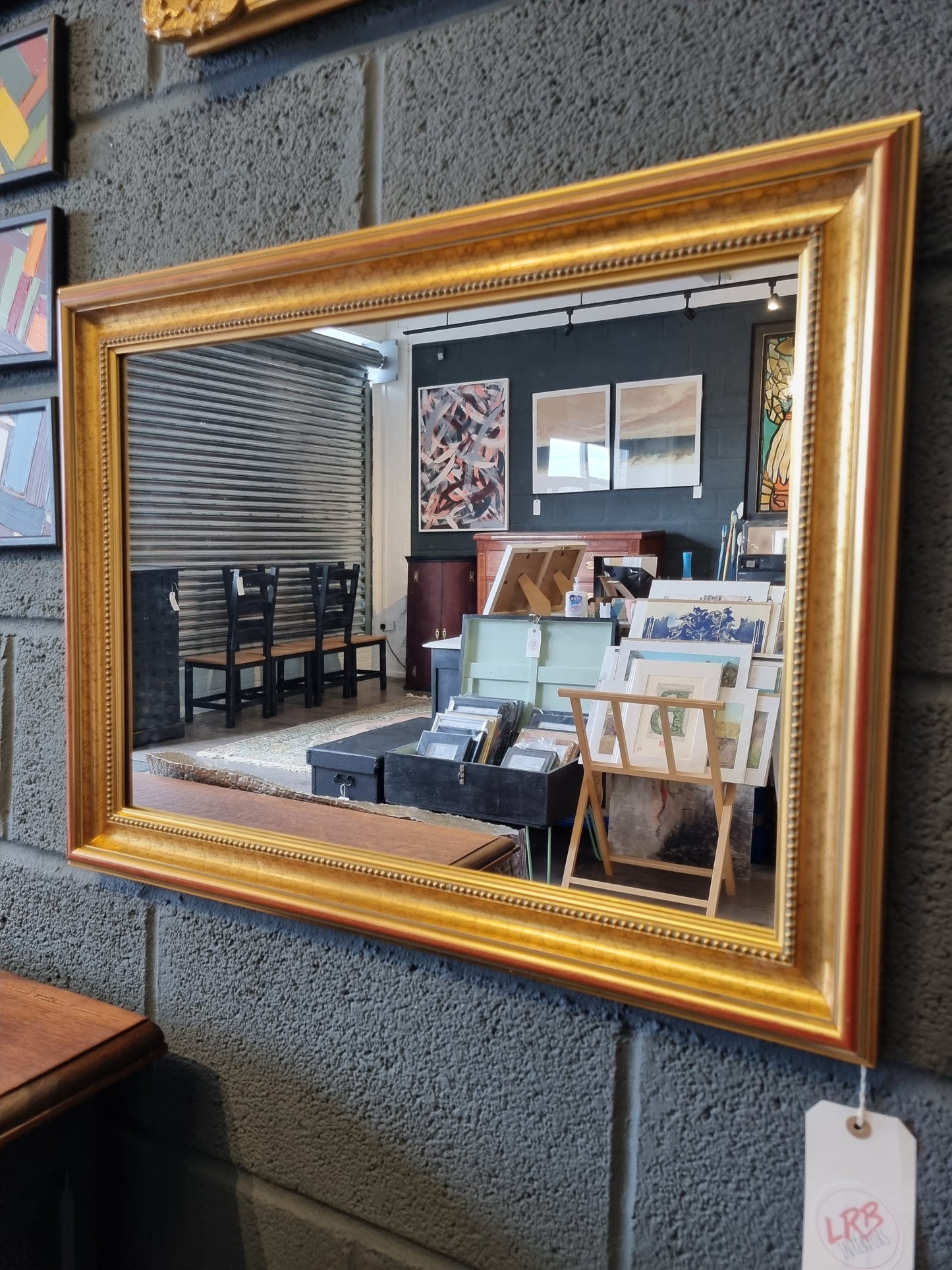 Gold Ornate Framed Mirror Landscape Wall Hanging - LRBinteriors