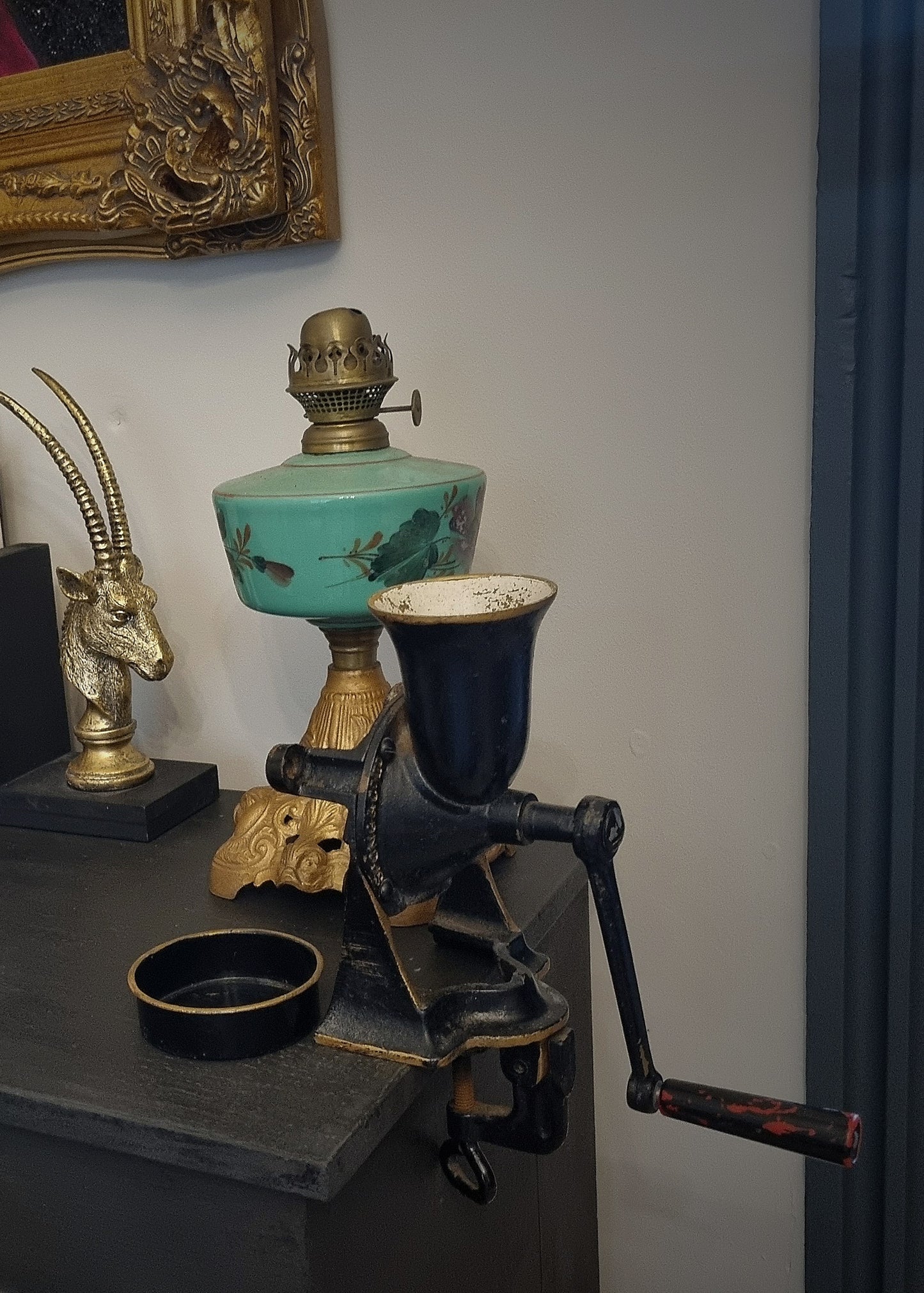 Coffee Grinder Spong & Co Ltd England No.2 With Tray