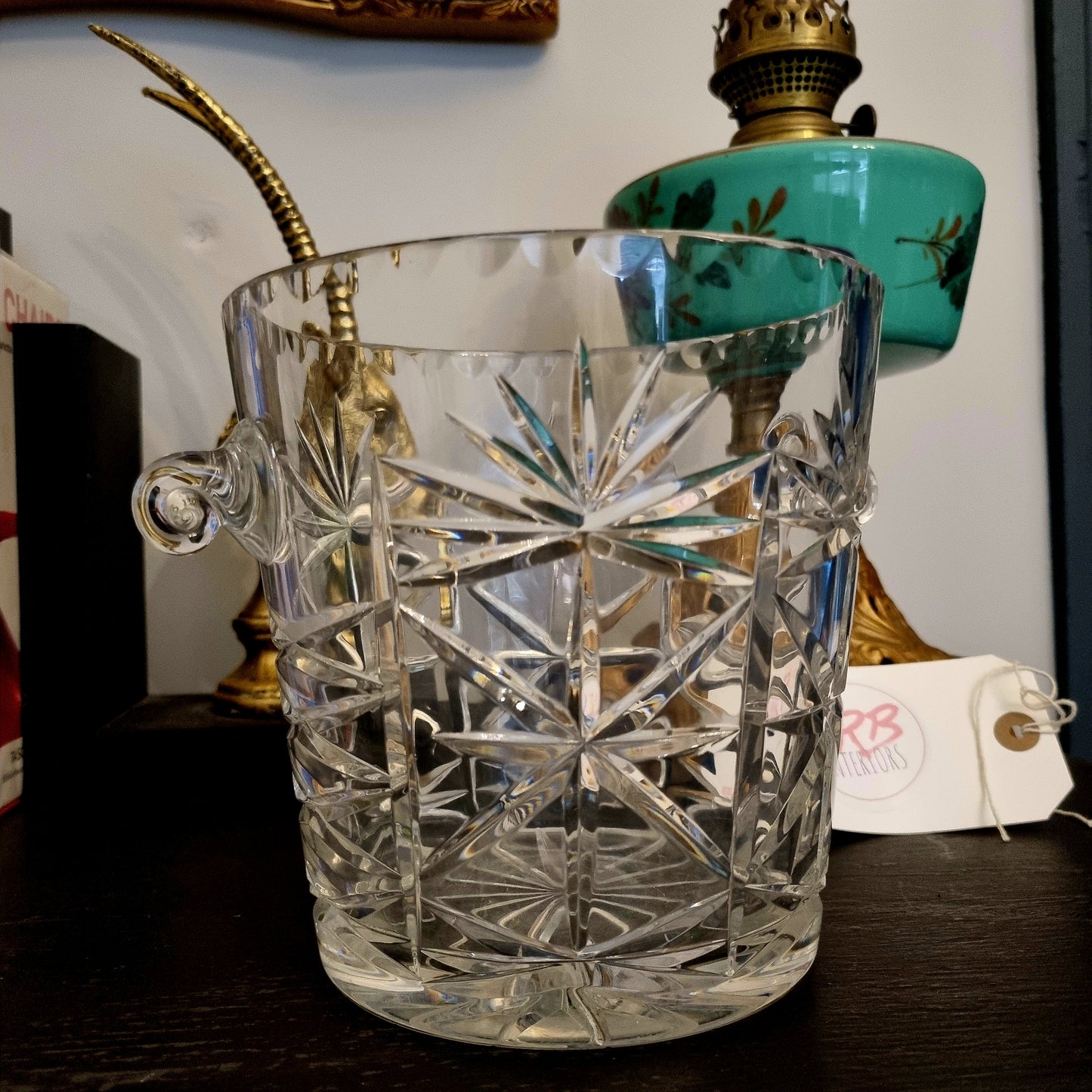 Crystal Cut Glass Champagne Bucket Wine Cooler - LRBinteriors