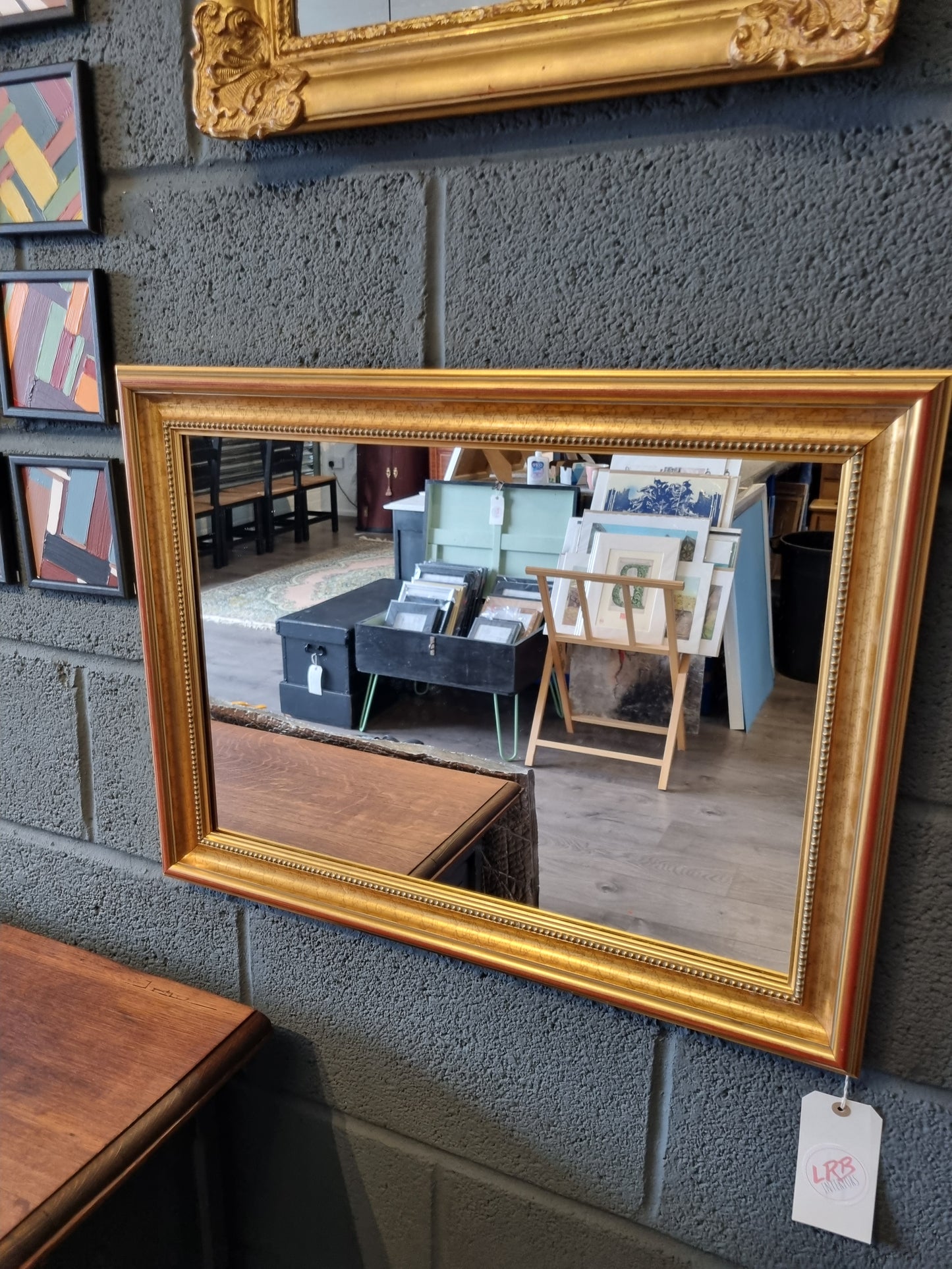 Gold Ornate Framed Mirror Landscape Wall Hanging - LRBinteriors