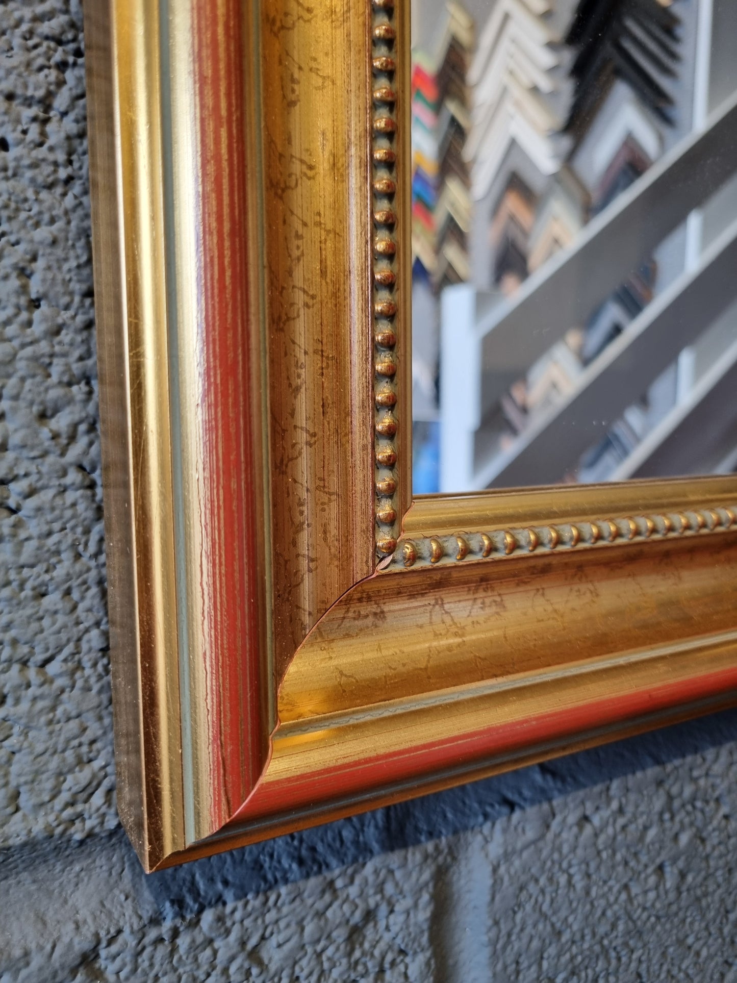 Gold Ornate Framed Mirror Landscape Wall Hanging - LRBinteriors