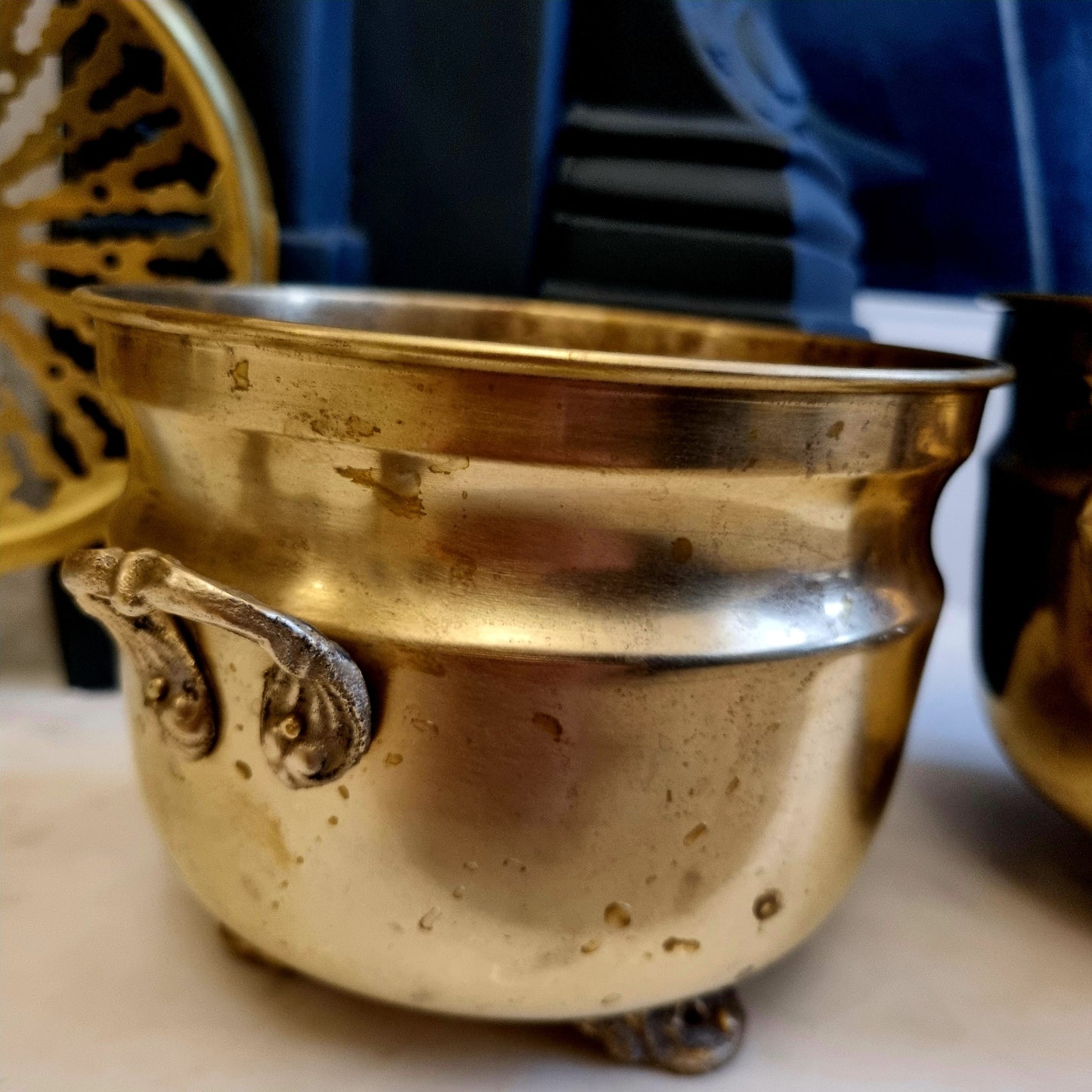 Brass Jardinieres Set - LRBinteriors
