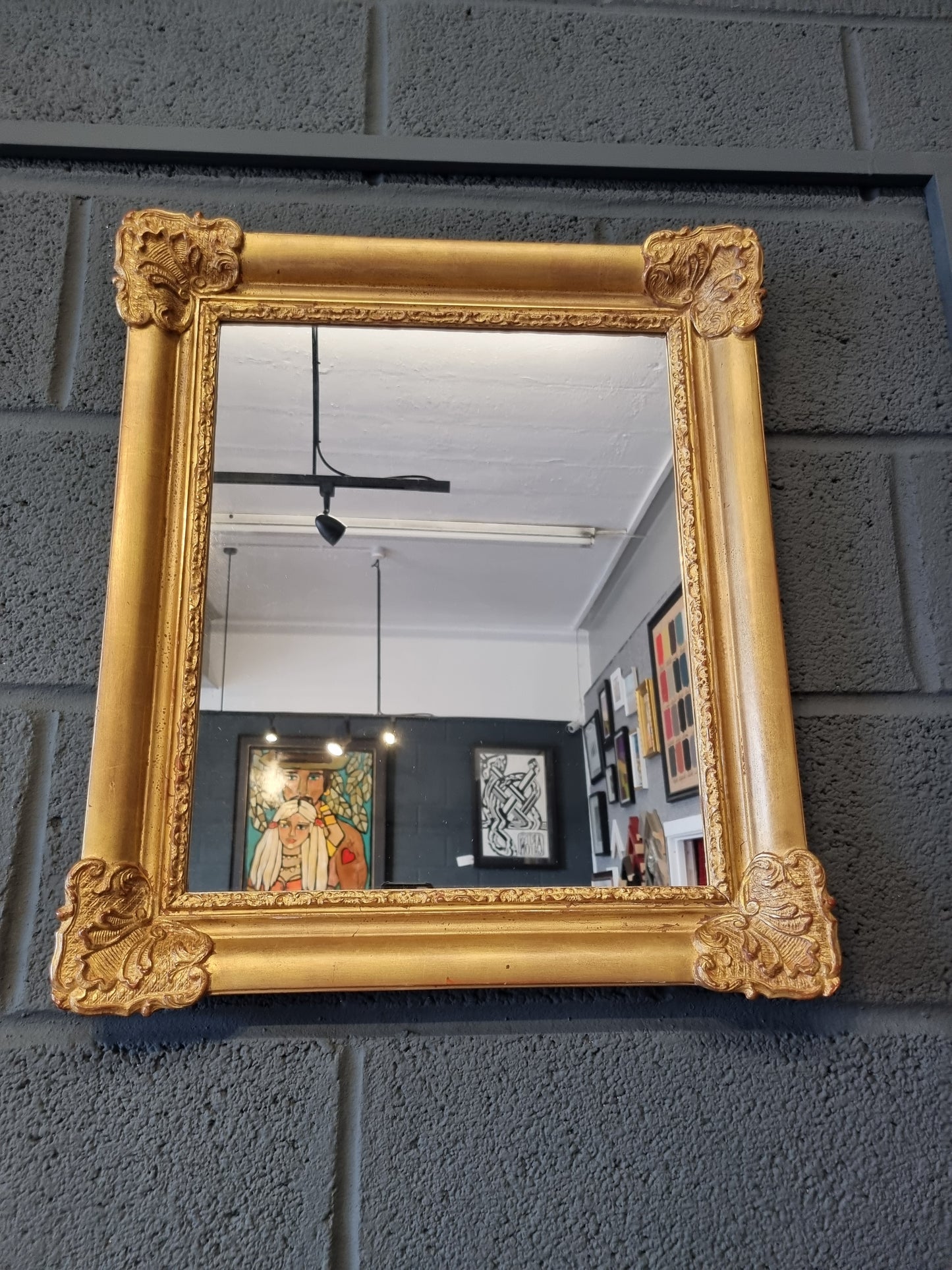 Gold Ornate French Framed Antique Mirror 18th-century - LRBinteriors