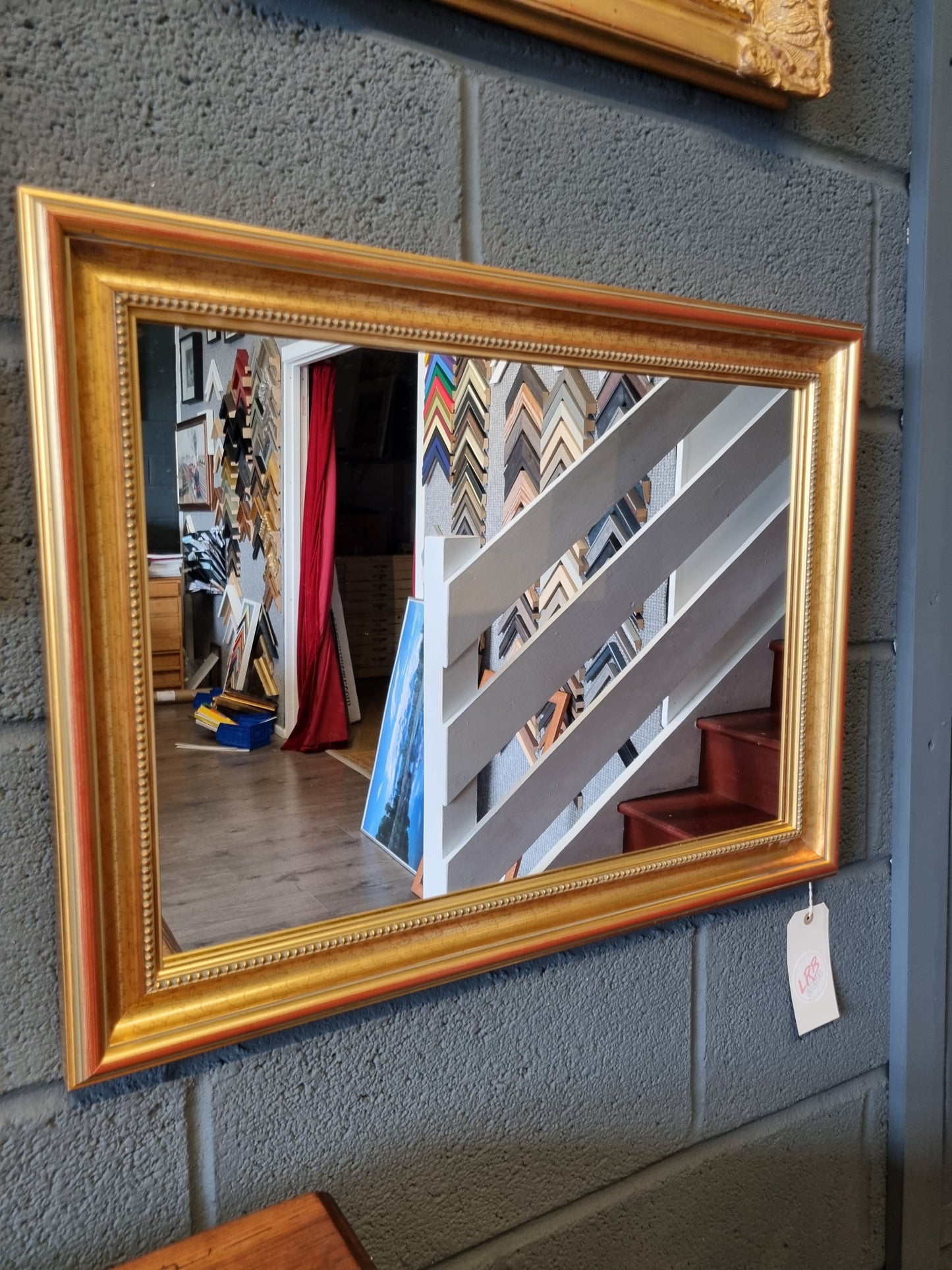 Gold Ornate Framed Mirror Landscape Wall Hanging - LRBinteriors