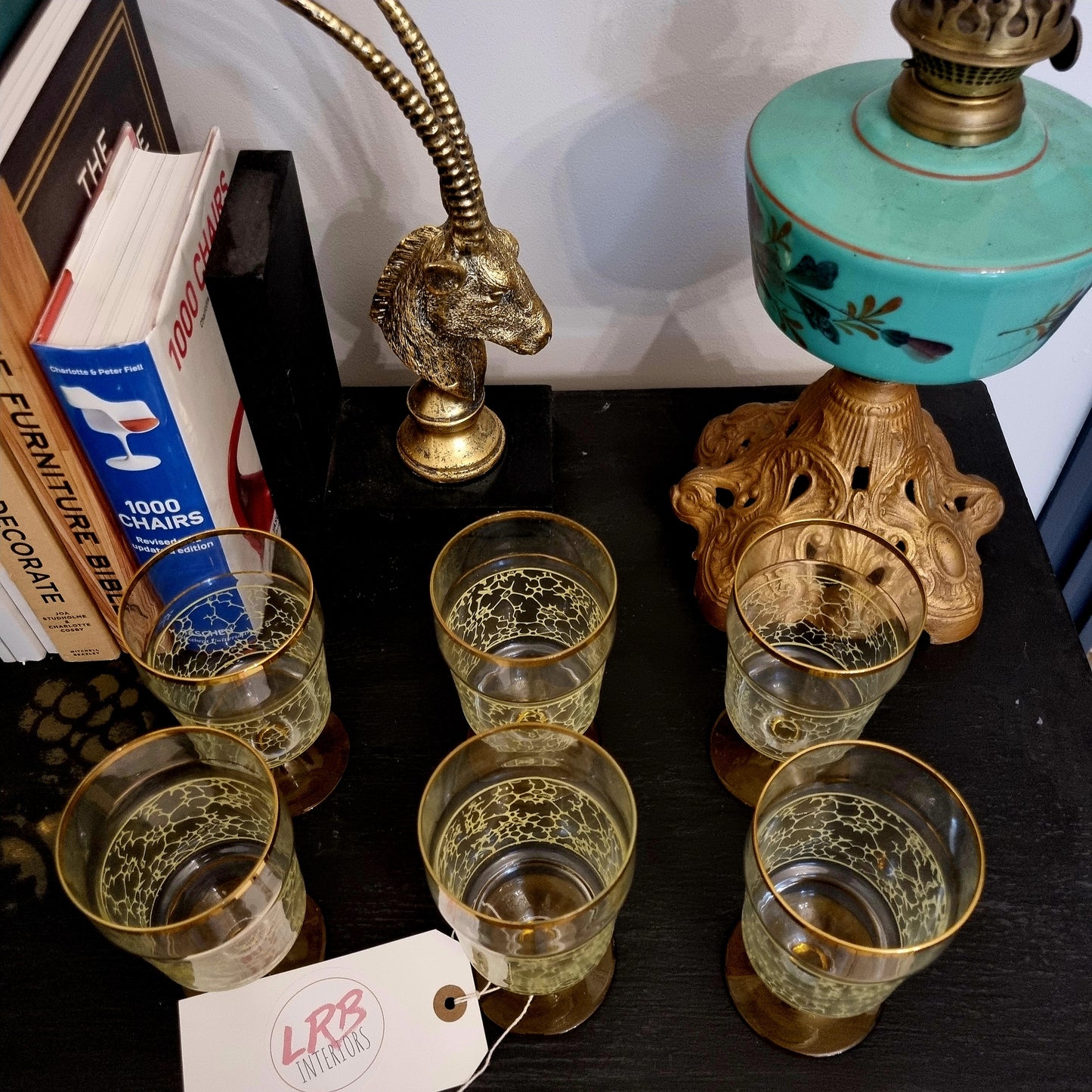 Vintage Bohemian Drinking Glass Set