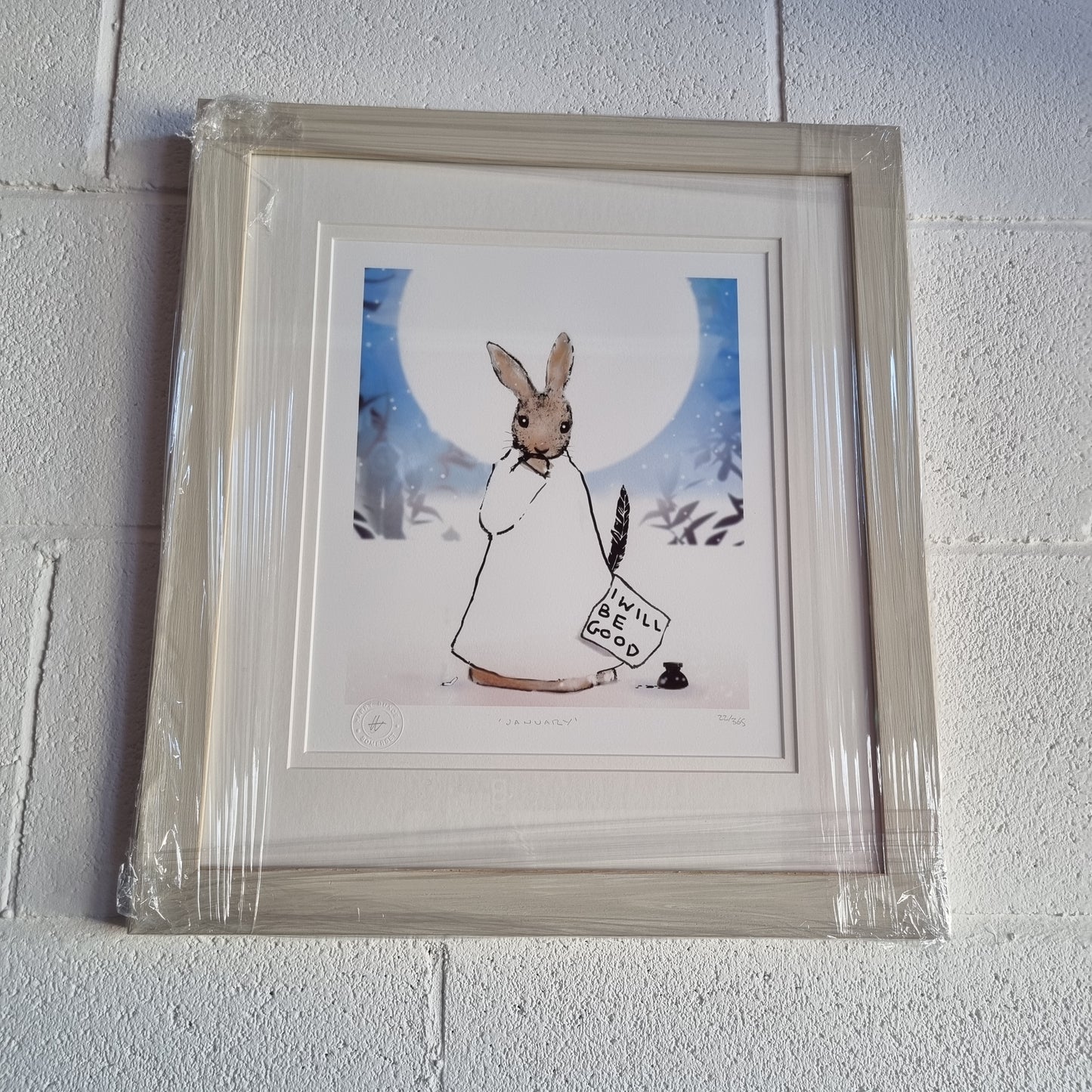 Harry Bunce - The Happy Year - January Artist Print Signed Numbered Framed - LRBinteriors