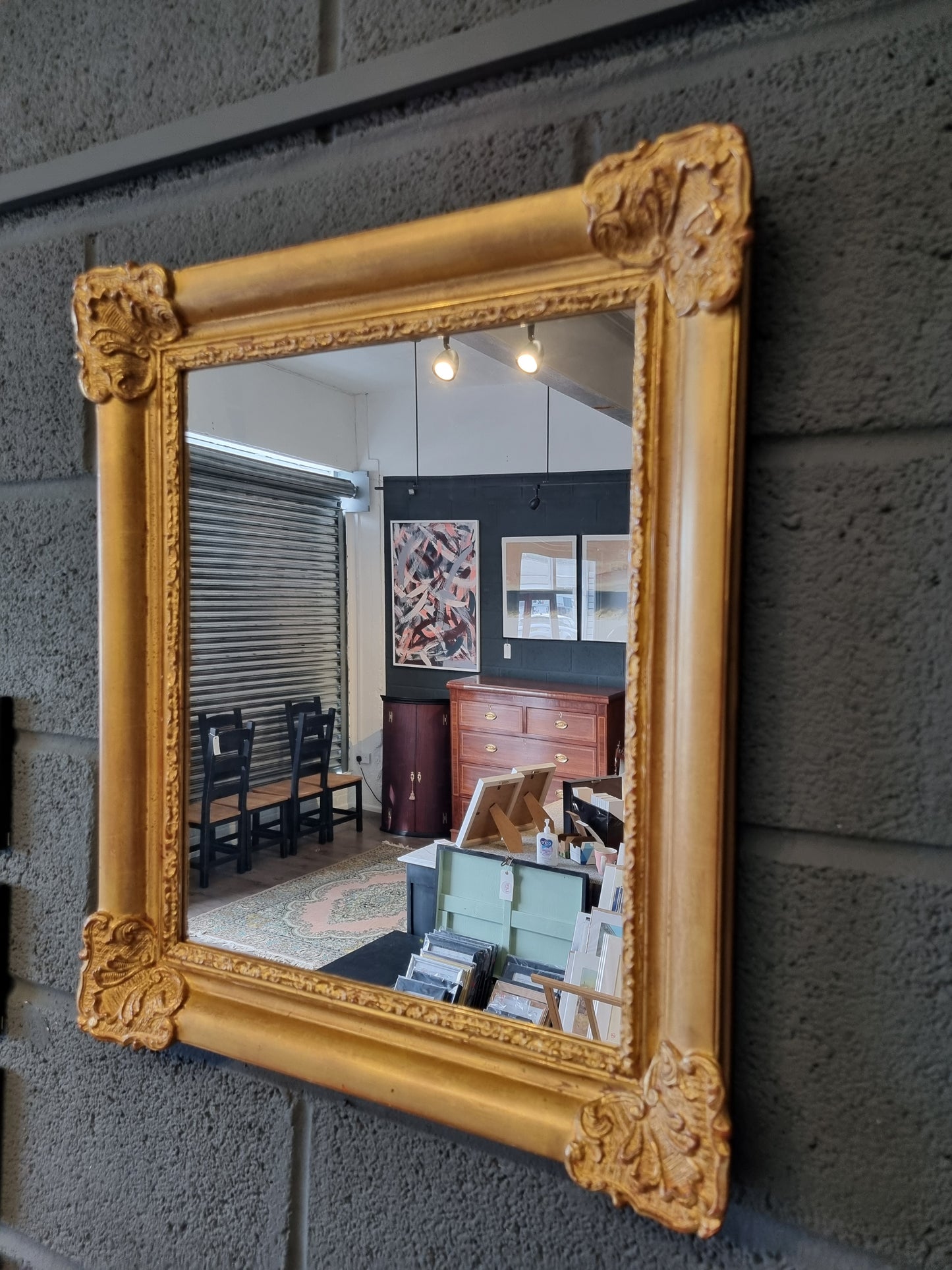 Gold Ornate French Framed Antique Mirror 18th-century - LRBinteriors