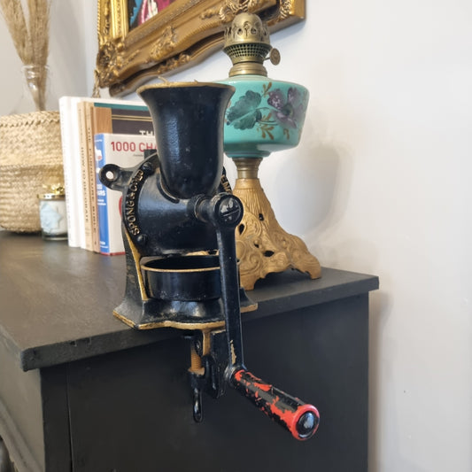 Coffee Grinder Spong & Co Ltd England No.2 With Tray - LRBinteriors