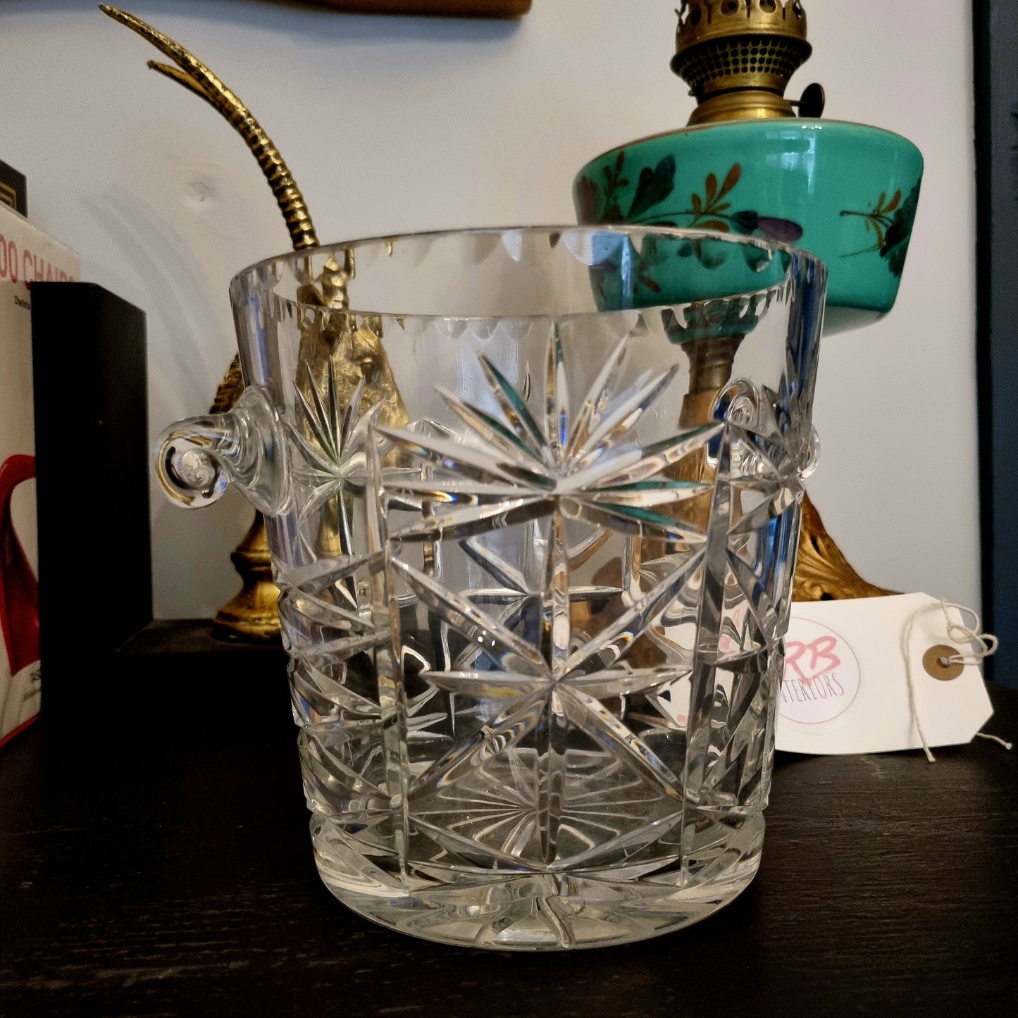 Crystal Cut Glass Champagne Bucket Wine Cooler - LRBinteriors