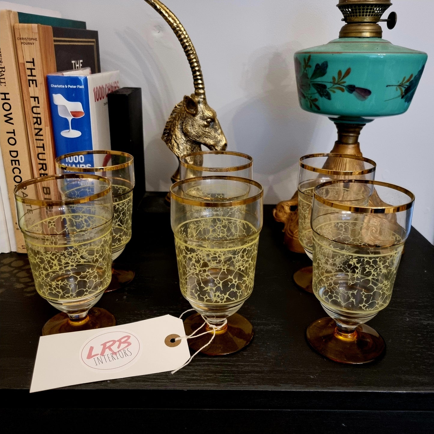 Vintage Bohemian Drinking Glass Set