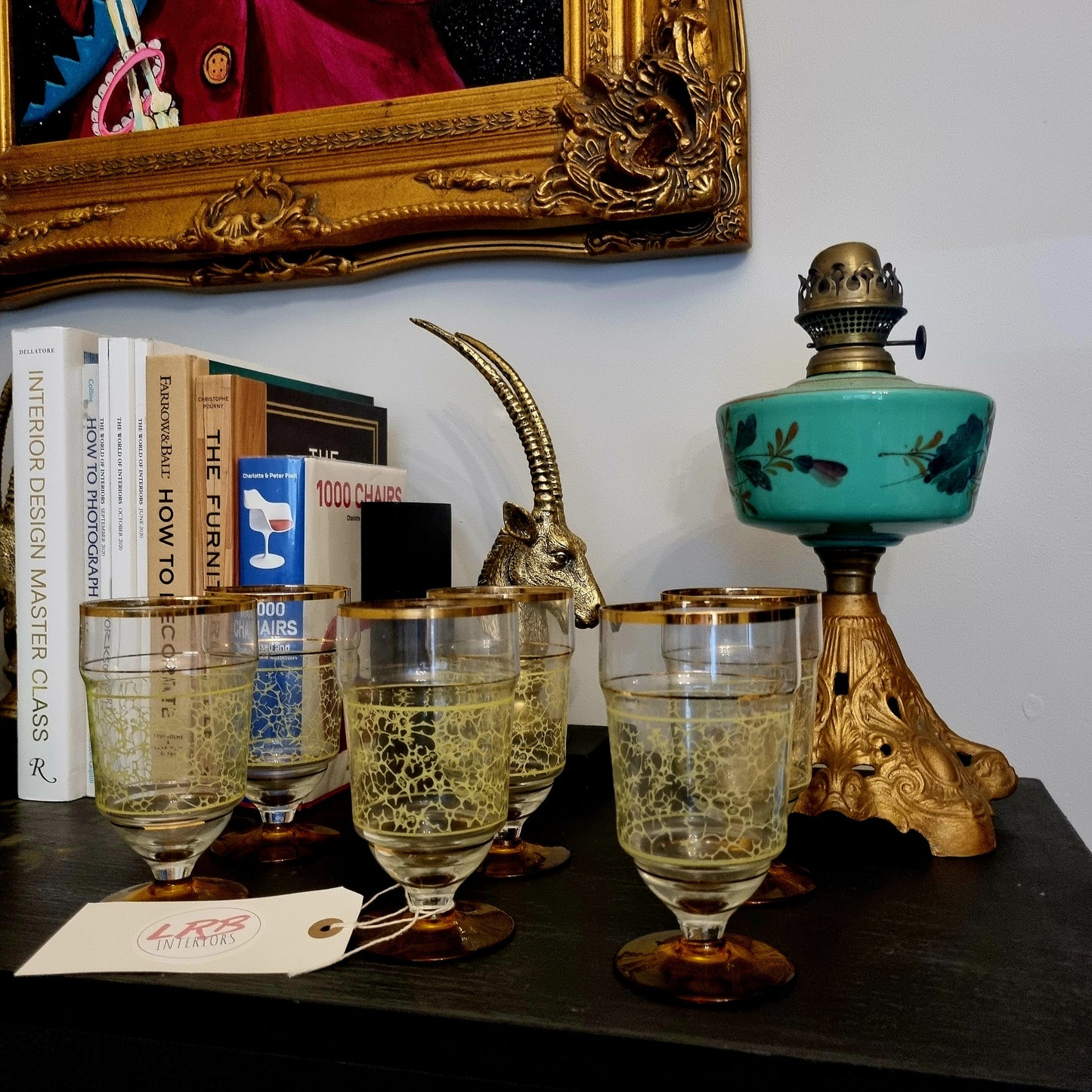 Vintage Bohemian Drinking Glass Set