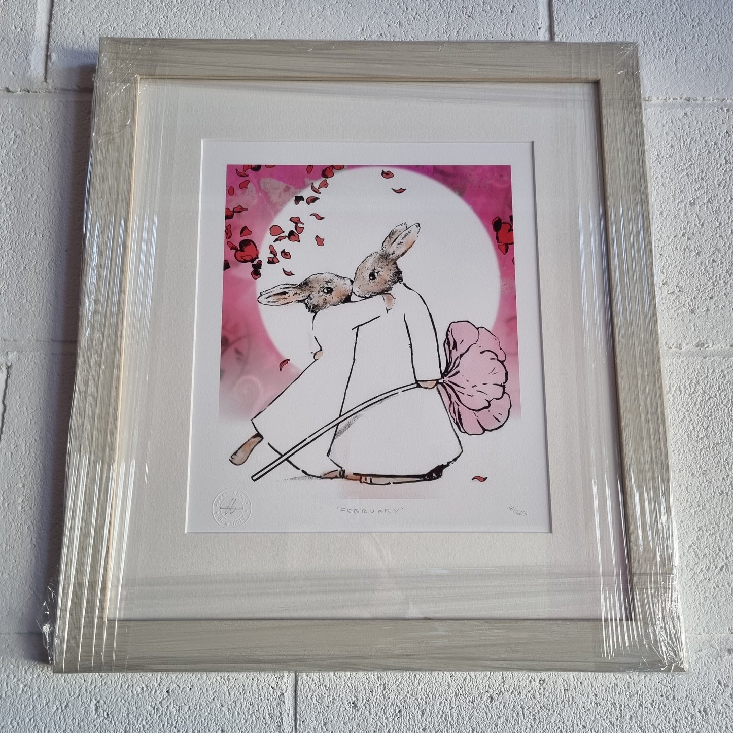 Harry Bunce - The Happy Year February Print Artist Signed Framed Valentines