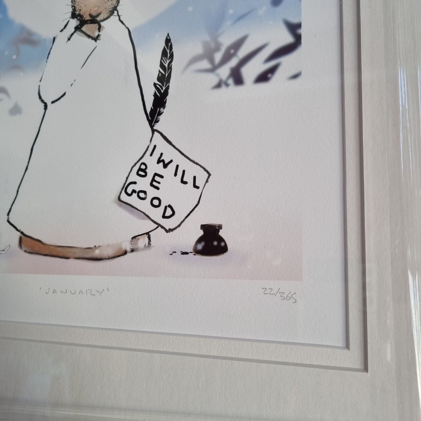 Harry Bunce - The Happy Year - January Artist Print Signed Numbered Framed - LRBinteriors