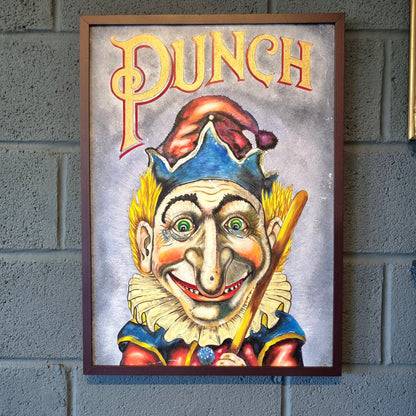 Funfair Fairground Circus Painting Punch Sign