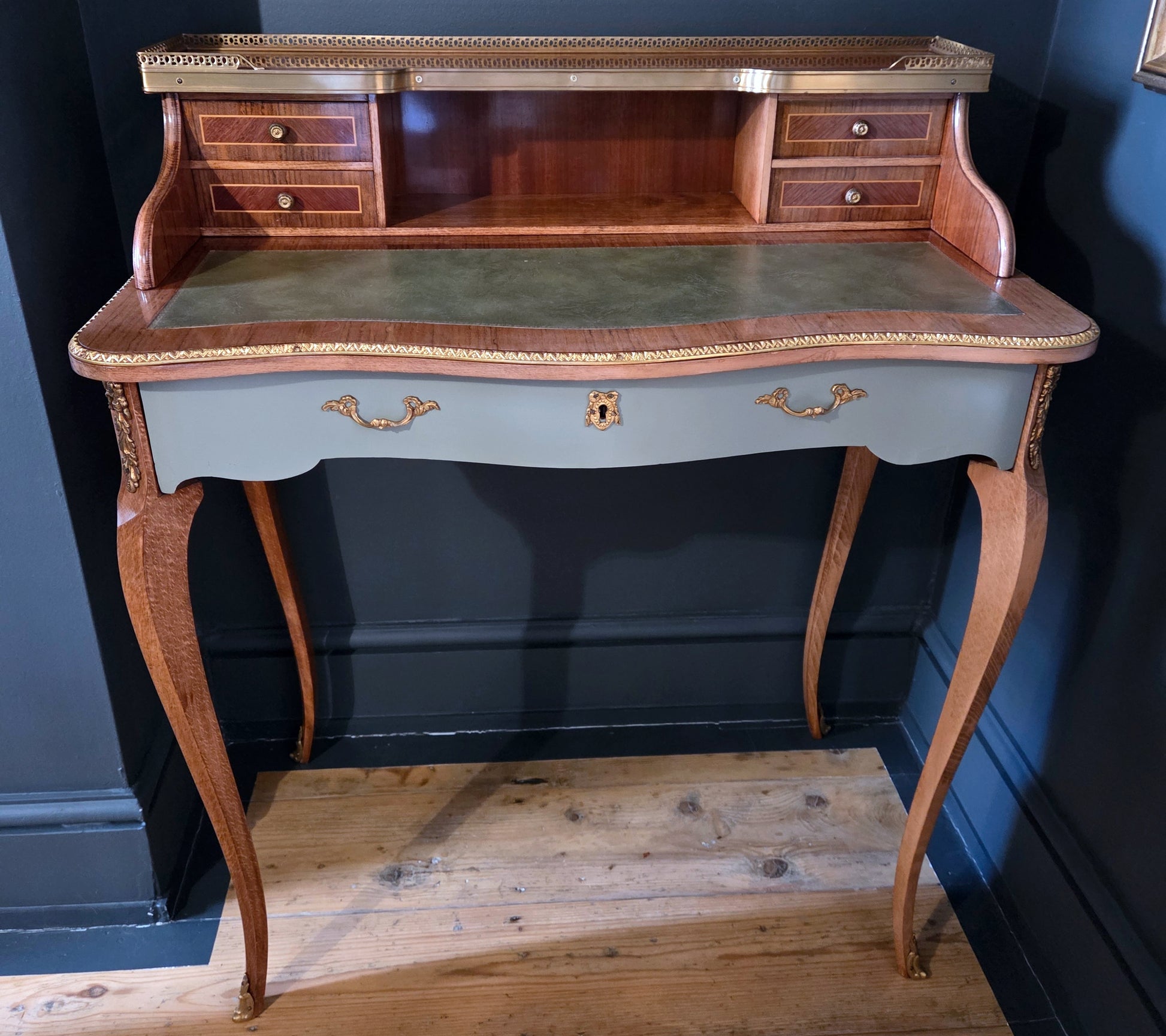 Vintage writing desk ladies' secretary Empire Louis XV style - LRBinteriors