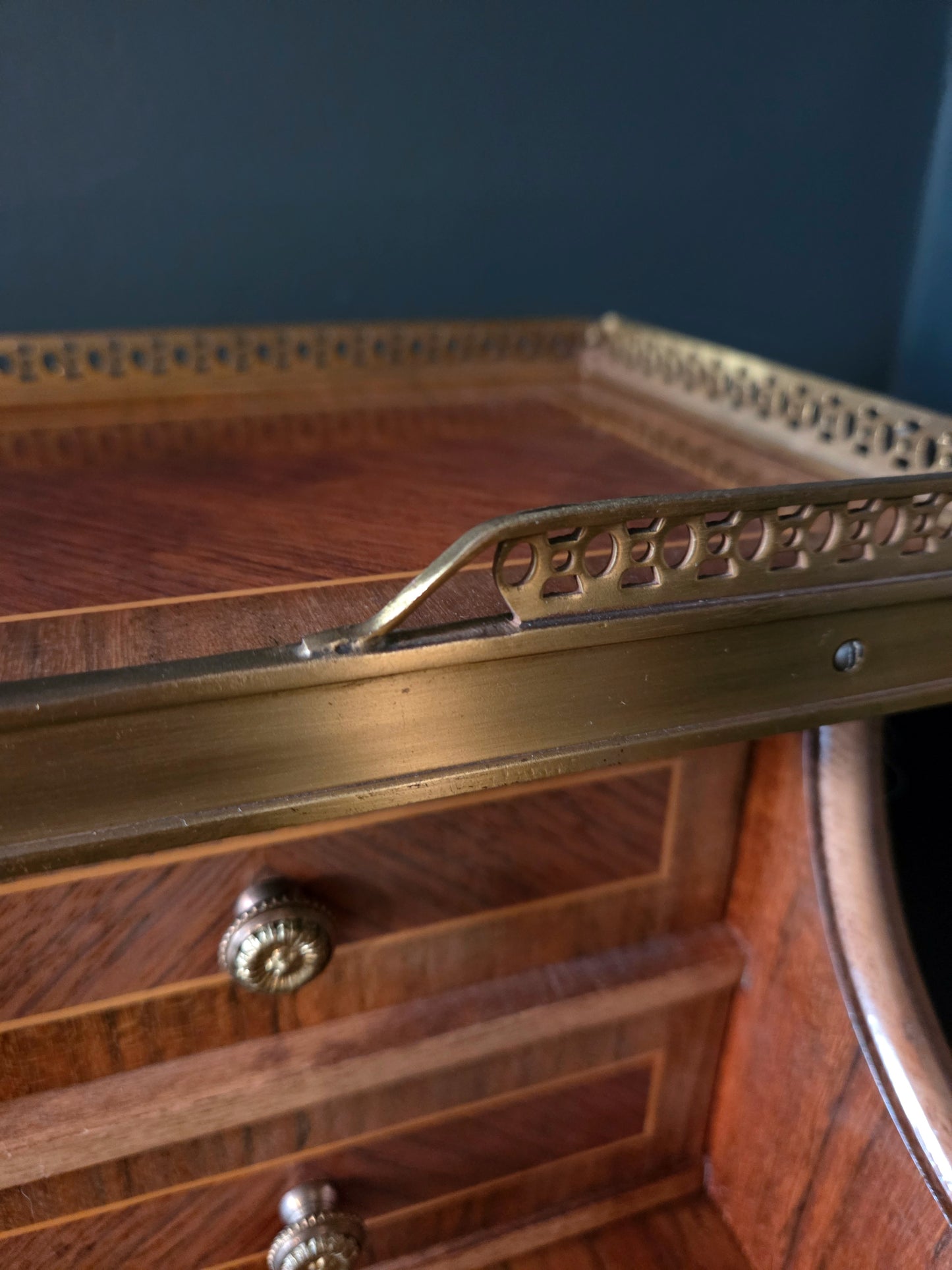 Vintage writing desk ladies' secretary Empire Louis XV style - LRBinteriors