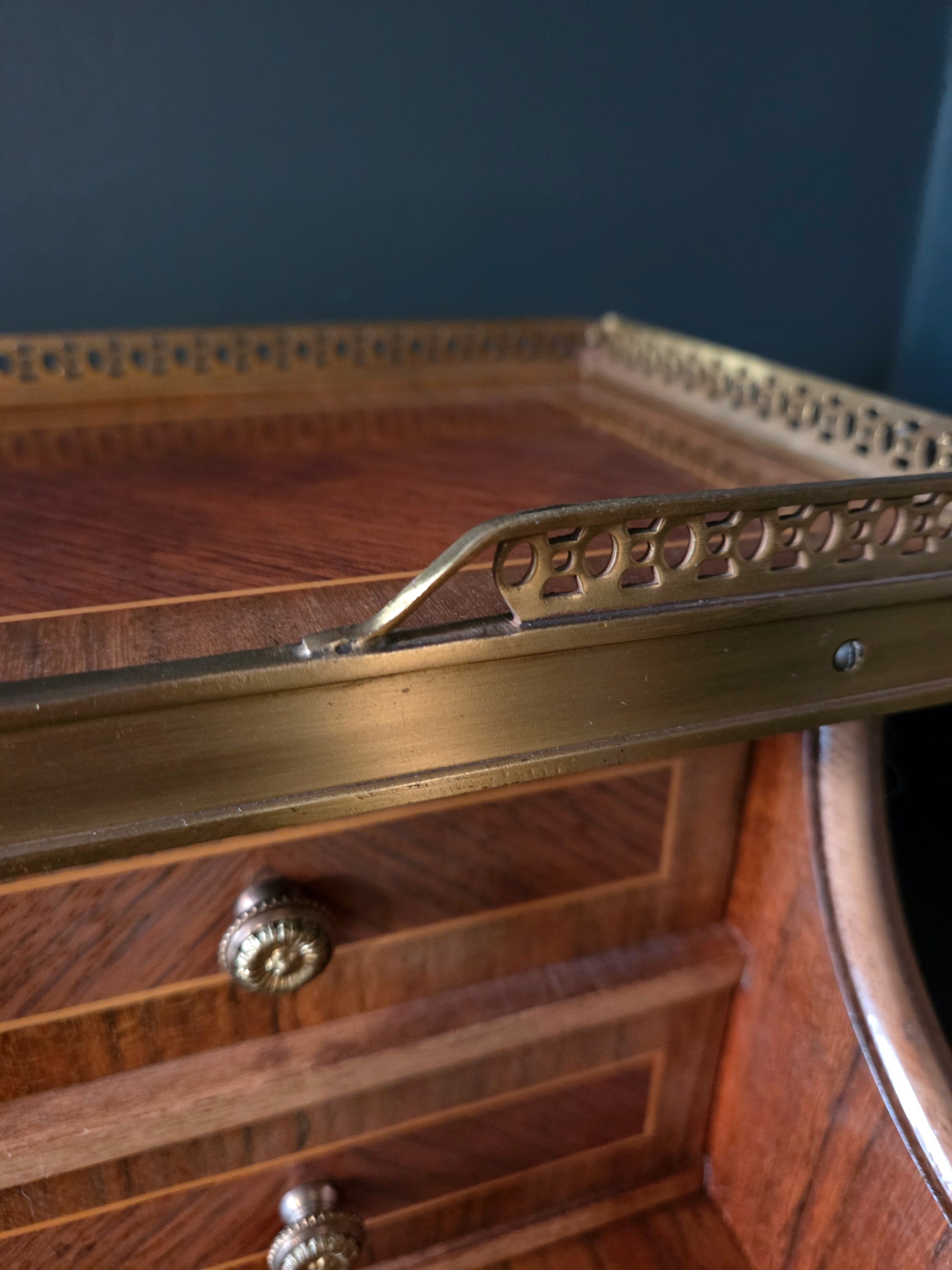 Vintage writing desk ladies' secretary Empire Louis XV style - LRBinteriors