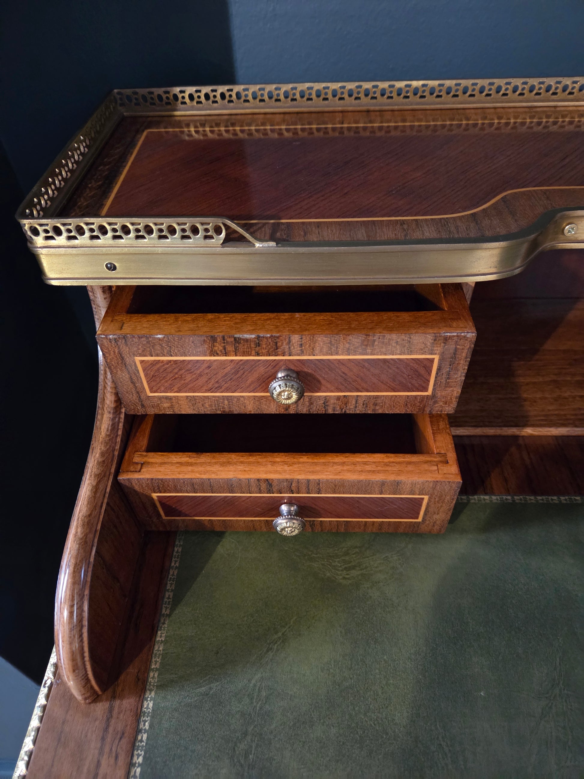Vintage writing desk ladies' secretary Empire Louis XV style - LRBinteriors
