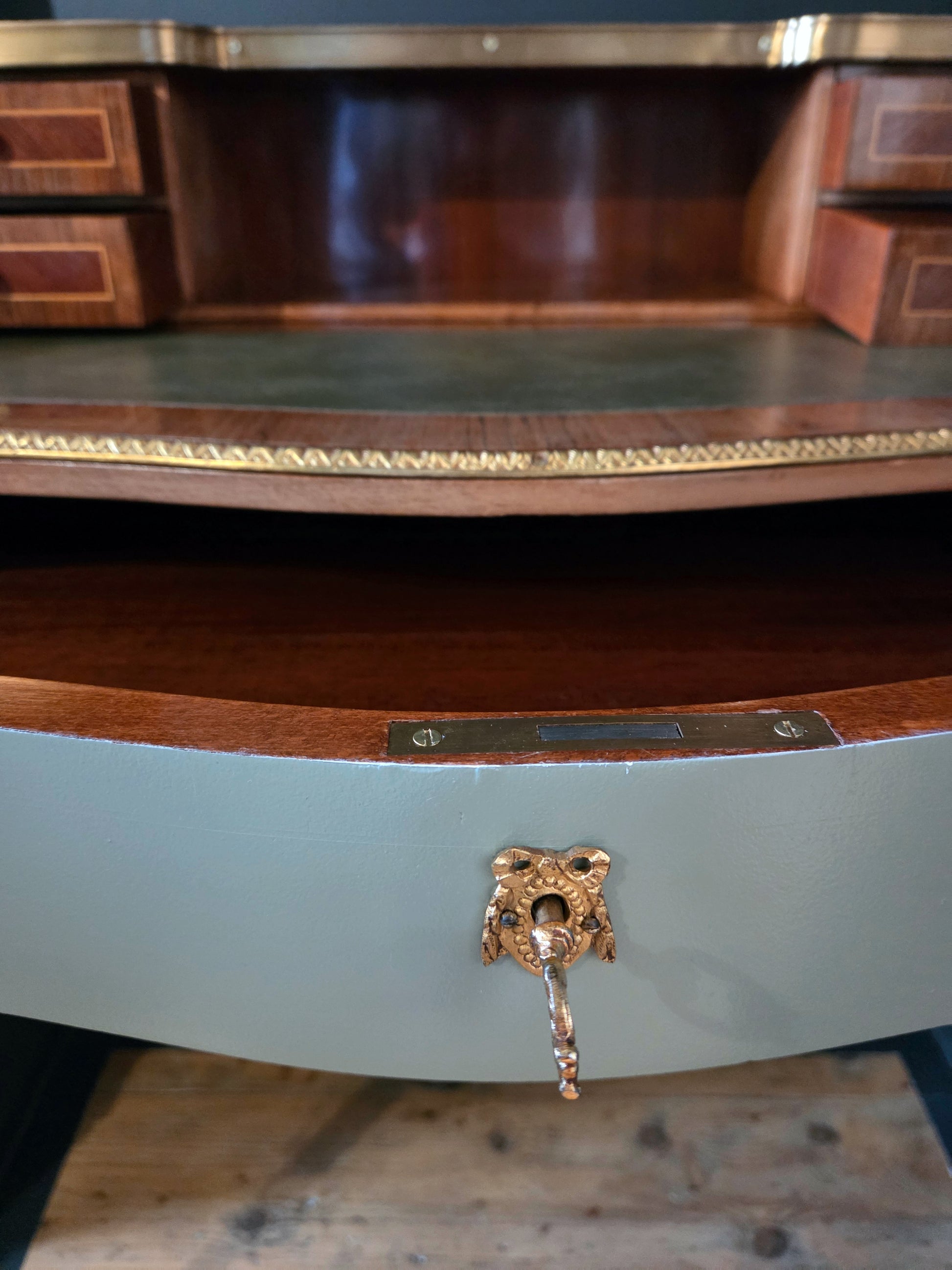 Vintage writing desk ladies' secretary Empire Louis XV style - LRBinteriors