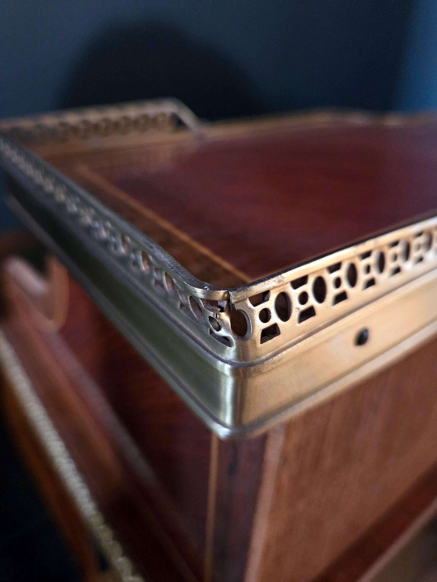 Vintage writing desk ladies' secretary Empire Louis XV style - LRBinteriors