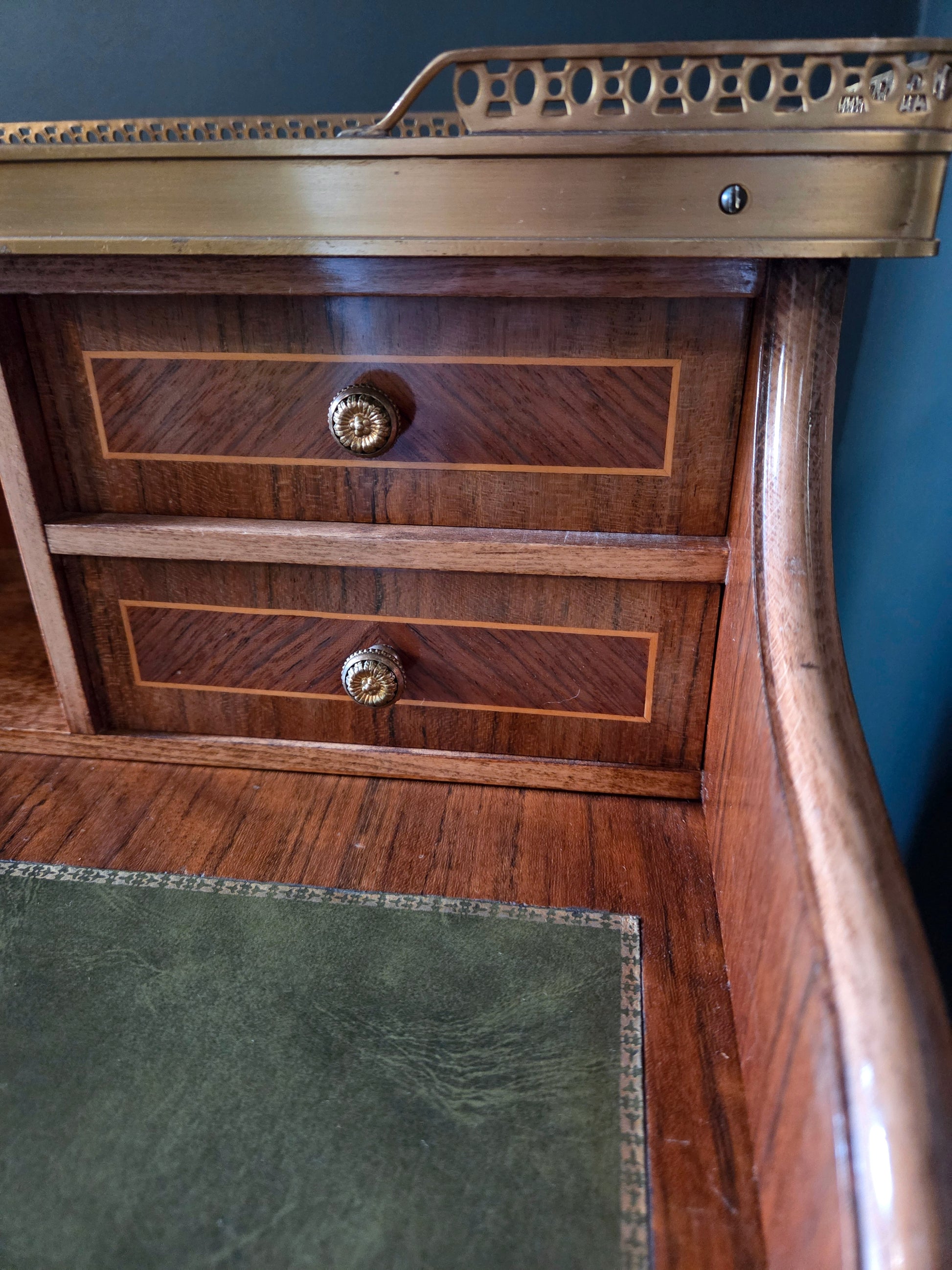 Vintage writing desk ladies' secretary Empire Louis XV style - LRBinteriors