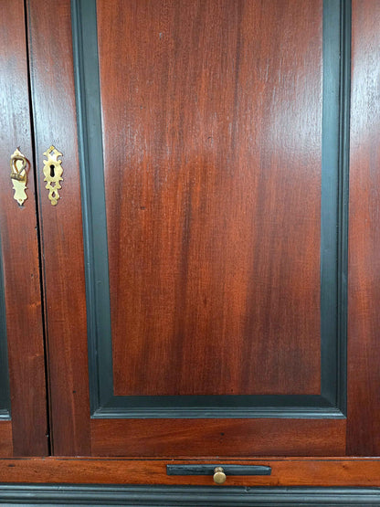 Antique Mahogany Georgian Writing Bureau Bookcase
