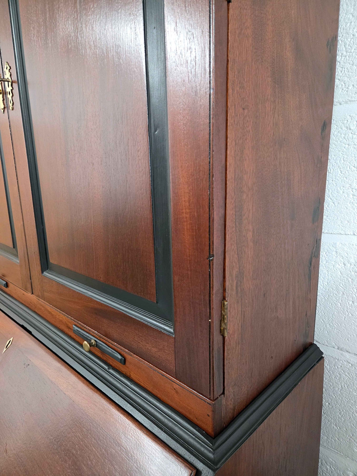 Antique Mahogany Georgian Writing Bureau Bookcase