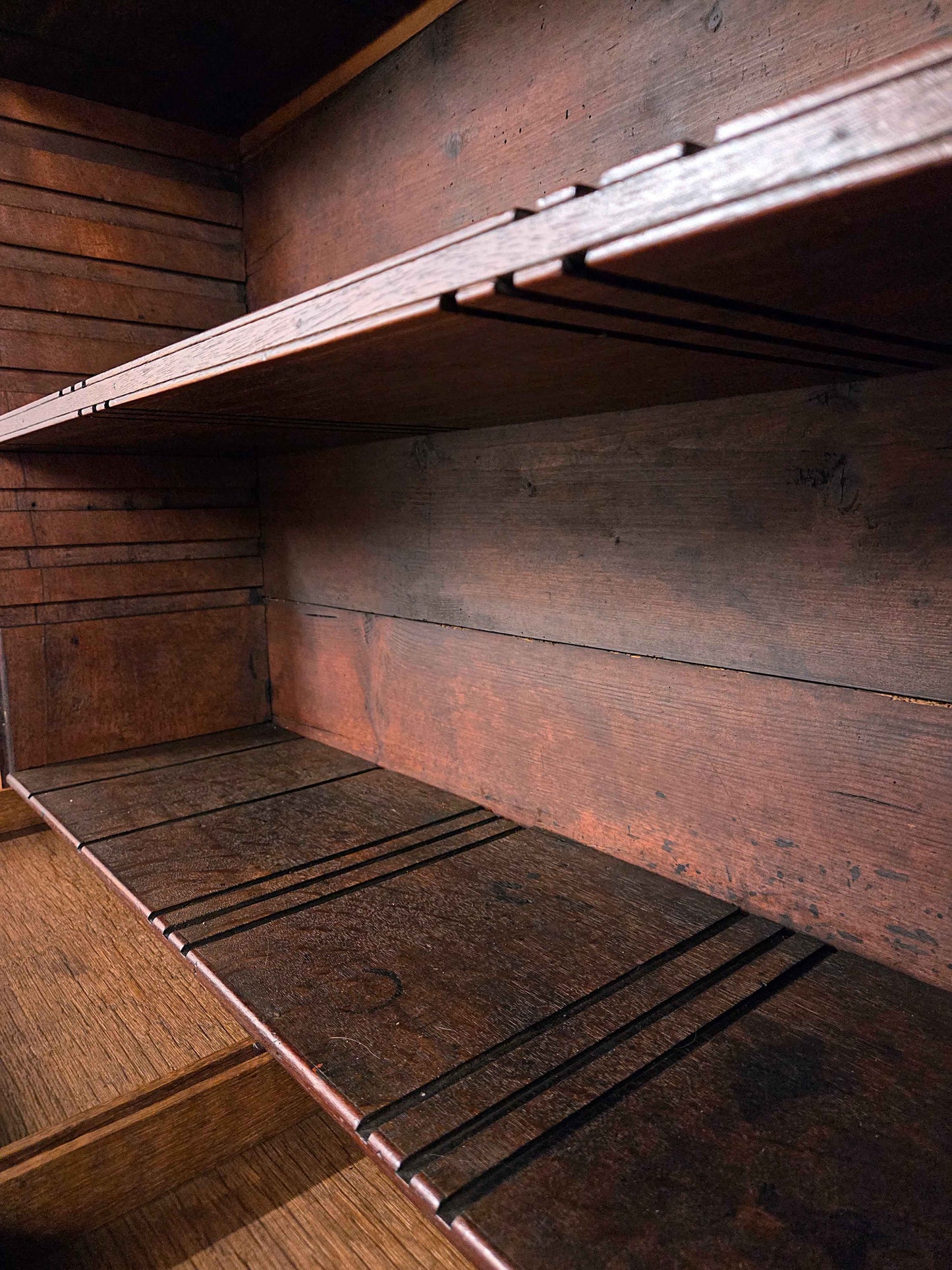 Antique Mahogany Georgian Writing Bureau Bookcase
