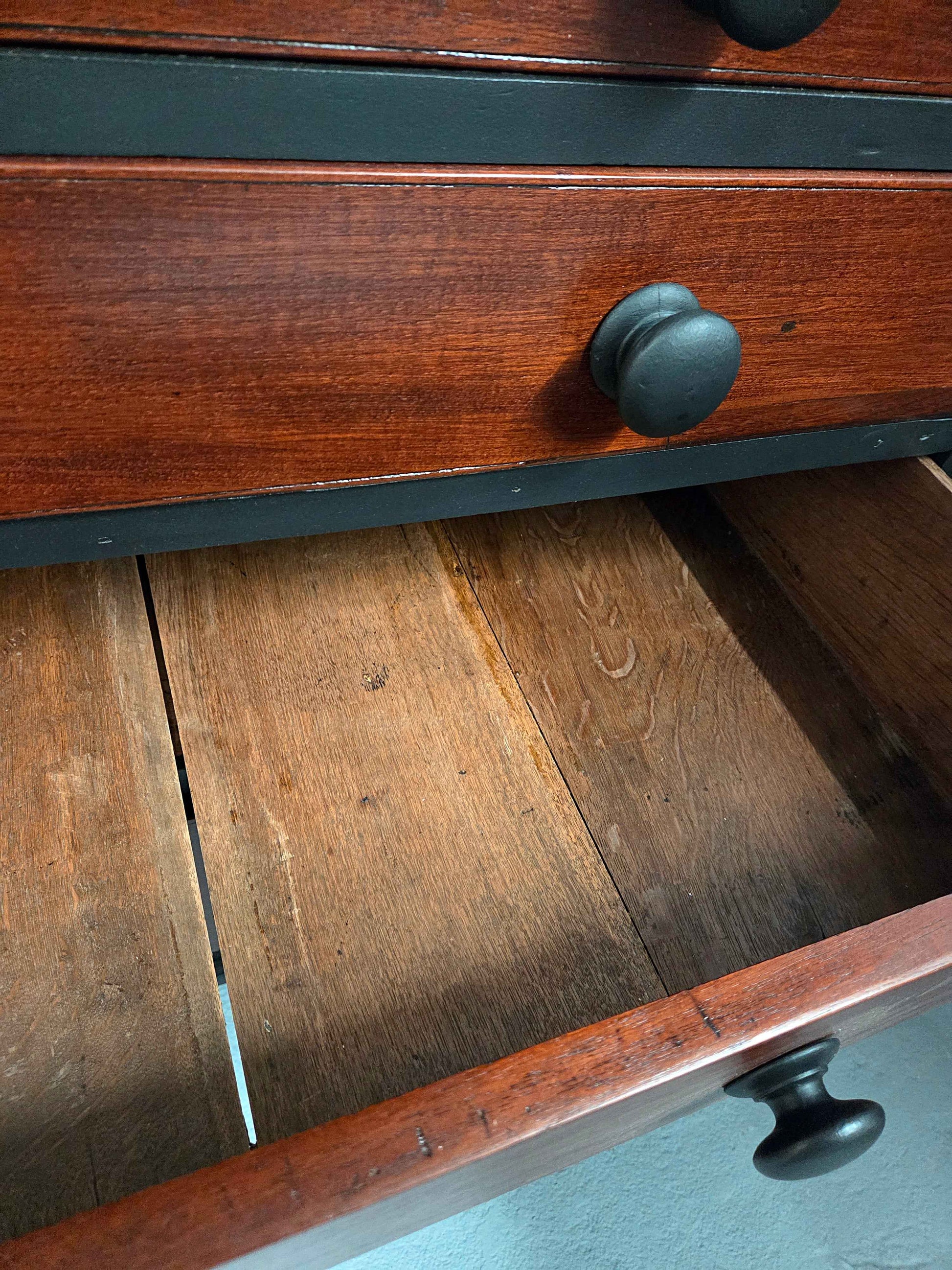 Antique Mahogany Georgian Writing Bureau Bookcase