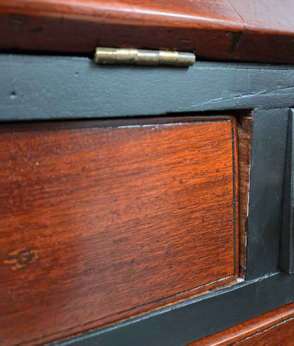 Antique Mahogany Georgian Writing Bureau Bookcase