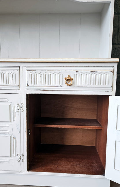 Large Priory Oak Glass Dresser