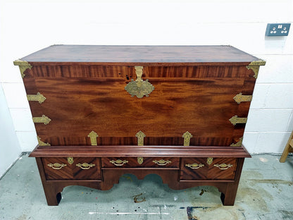 Antique Chest of Drawers Rosewood Mules/Dowry/Coffer Trunk Housekeeper's Cabinet - LRBinteriors