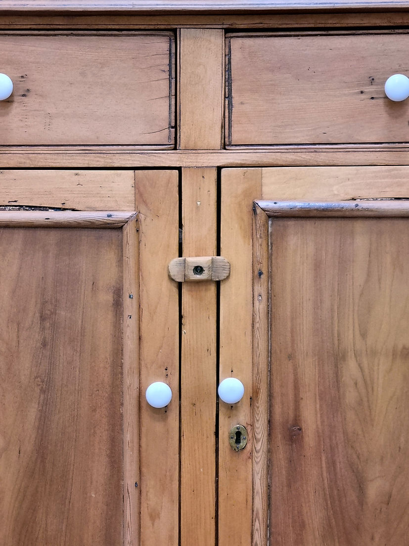 Antique Pine Housekeeper's Dresser Pantry Larder Cabinet - LRBinteriors