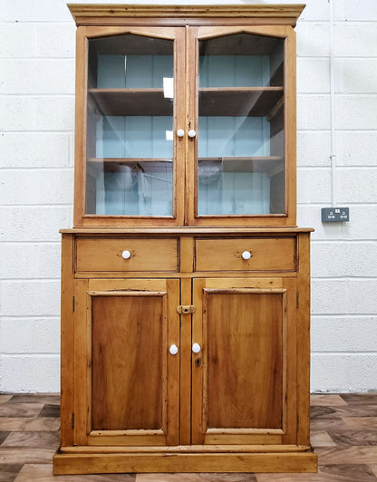 Antique Pine Housekeeper's Dresser Pantry Larder Cabinet - LRBinteriors