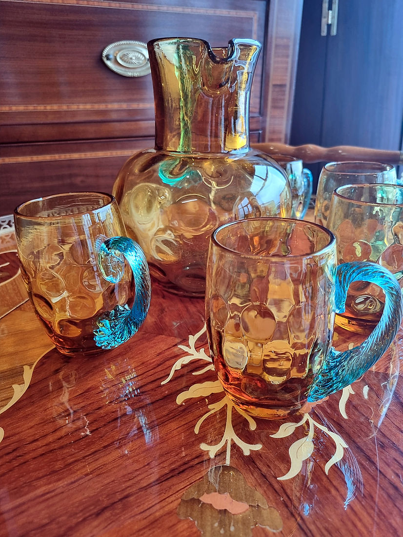 George Sand Portieux Glassware Jug Glasses set - LRBinteriors