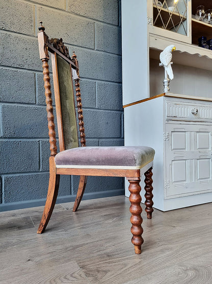 Victorian Nursing Antique Hall Bedroom Chair - LRBinteriors