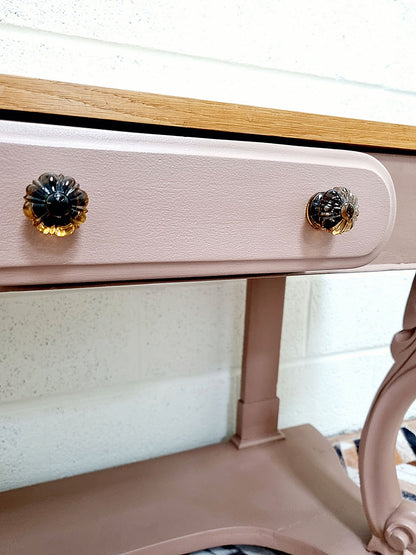 Antique Victorian Washstand Vanity Console Dressing Table with Drawer - LRBinteriors