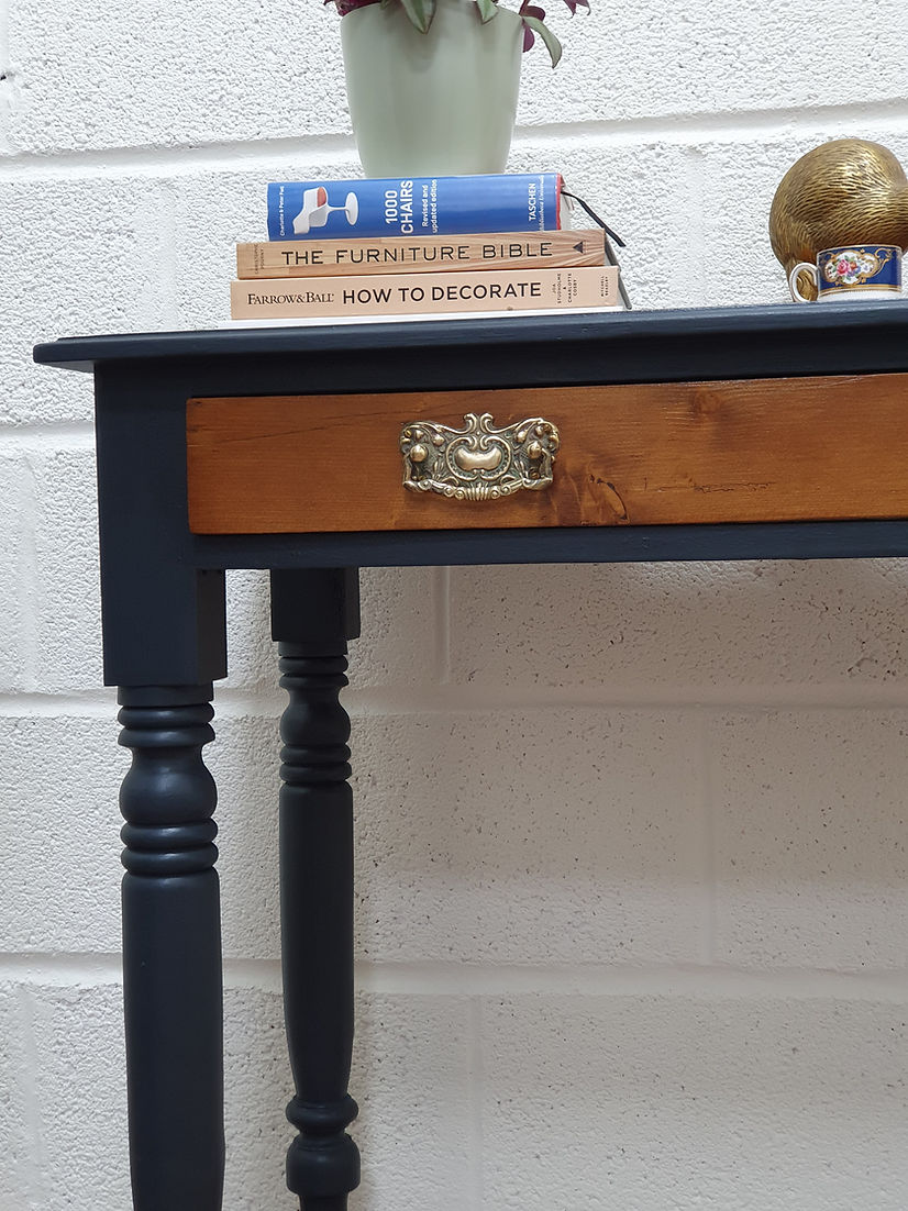 Antique Victorian Console Table Small Desk - LRBinteriors